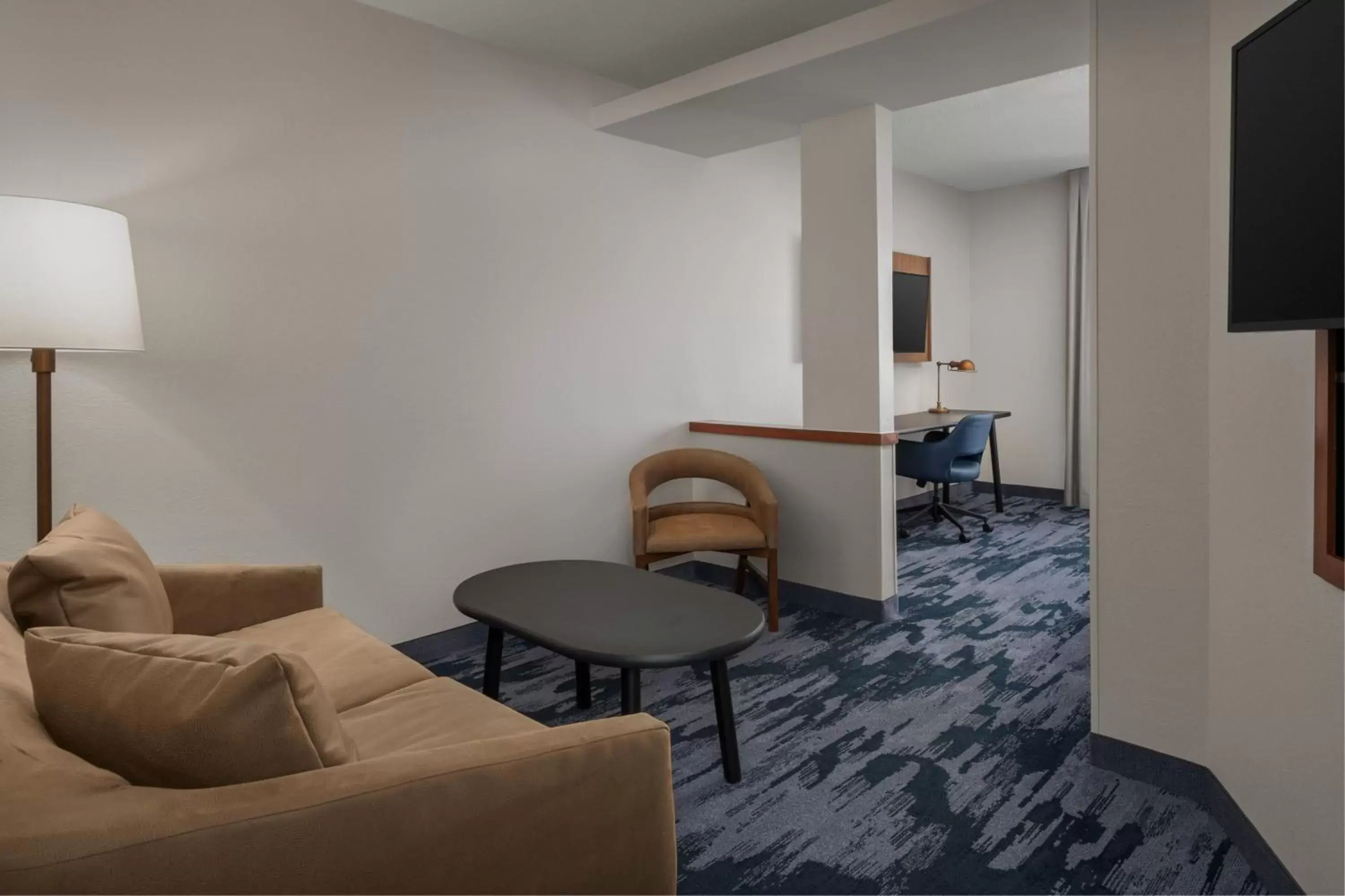 Living room, Seating Area in Fairfield Inn & Suites Roanoke Hollins/I-81