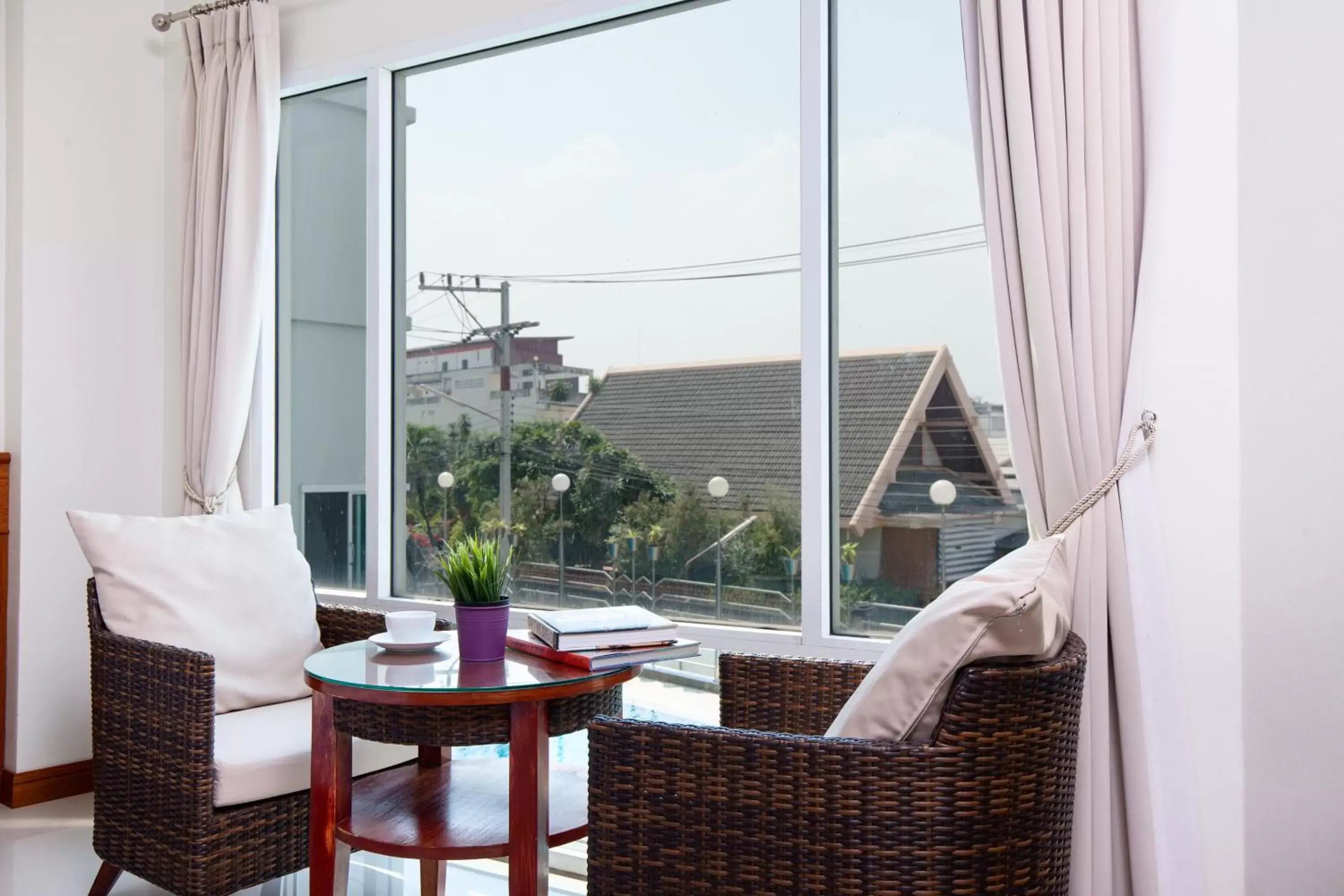 View (from property/room), Seating Area in Kanchanaburi City Hotel - SHA Extra Plus
