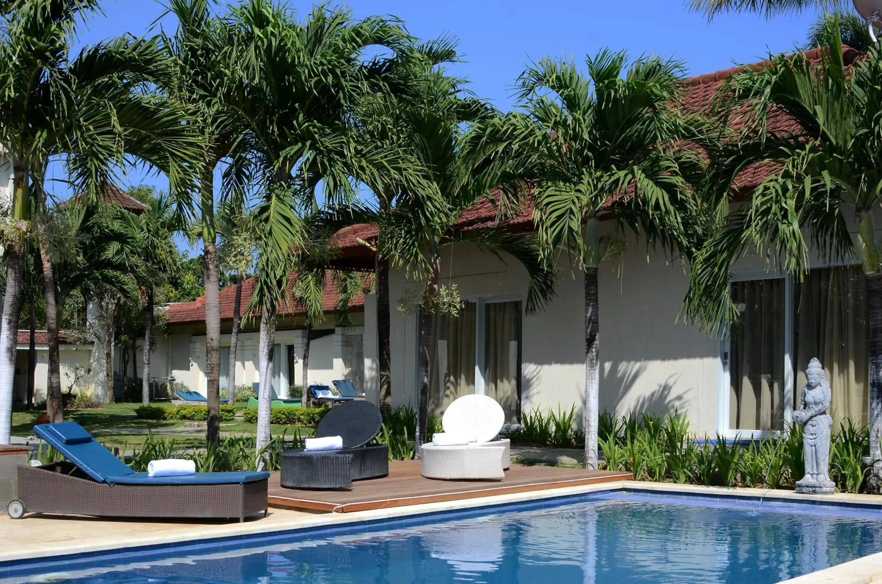 Swimming pool, Patio/Outdoor Area in Bali Breezz Hotel