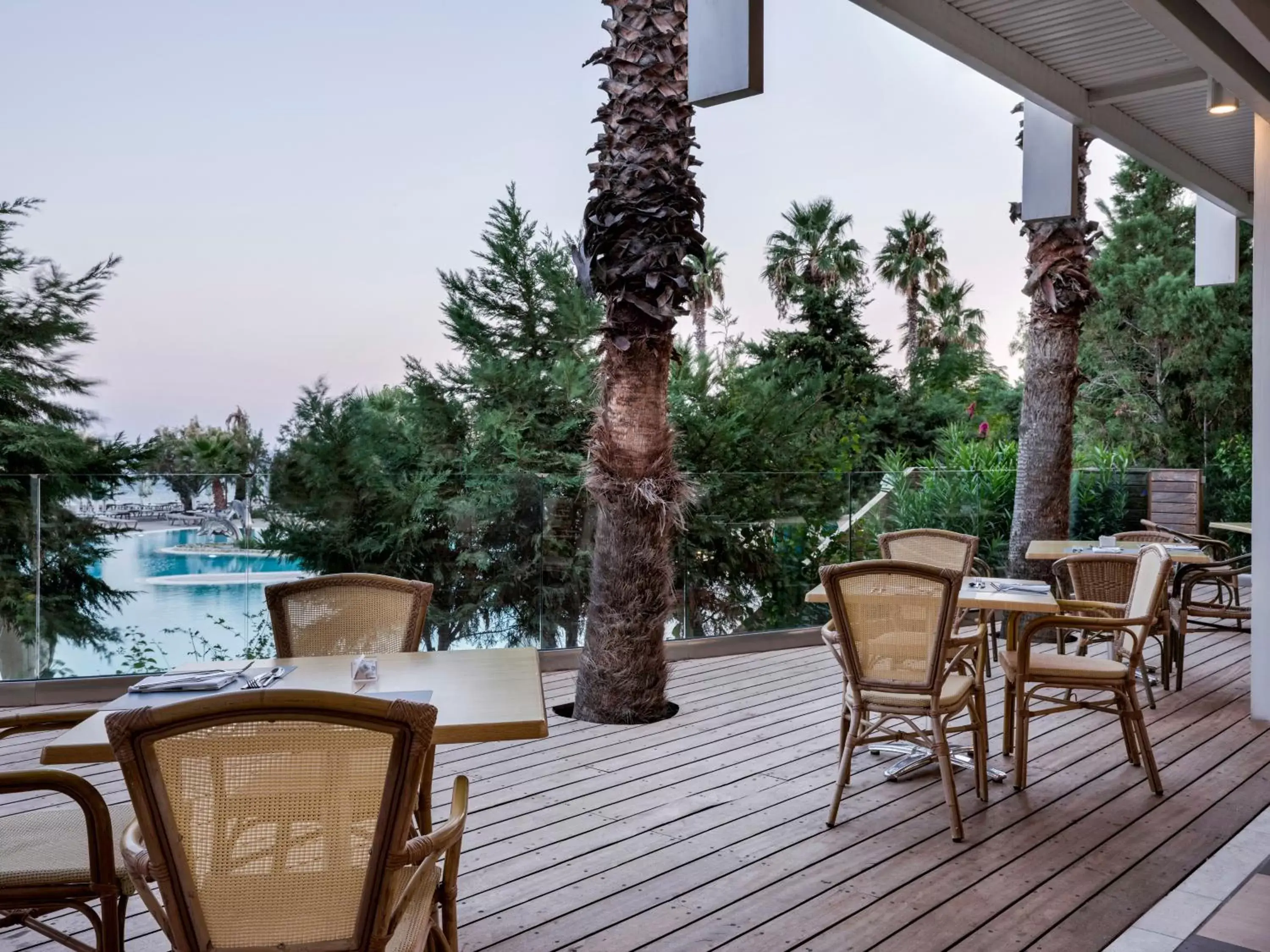 Balcony/Terrace, Swimming Pool in Esperos Mare Resort