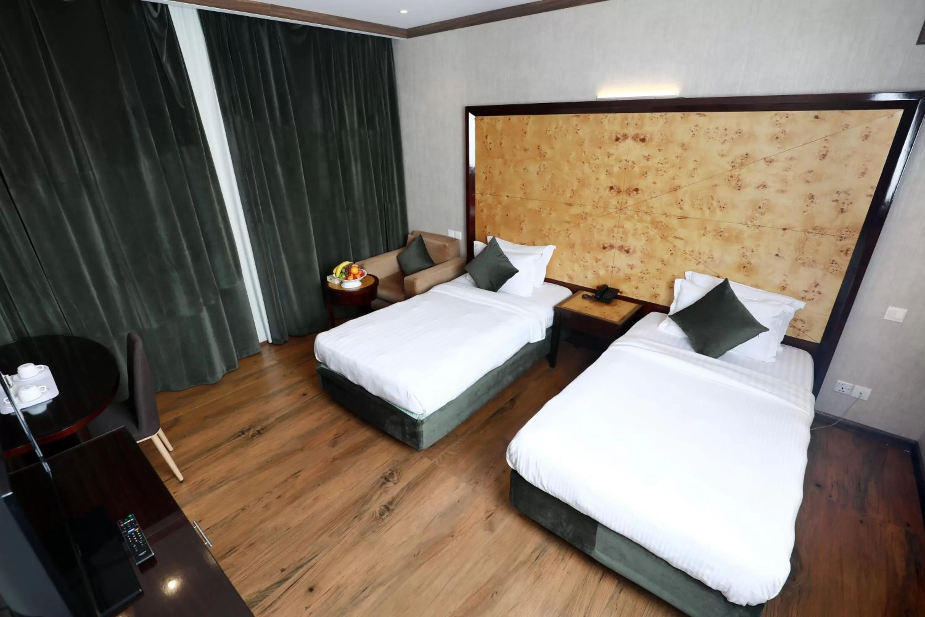 Bed in Hyatt Jeddah Continental Hotel