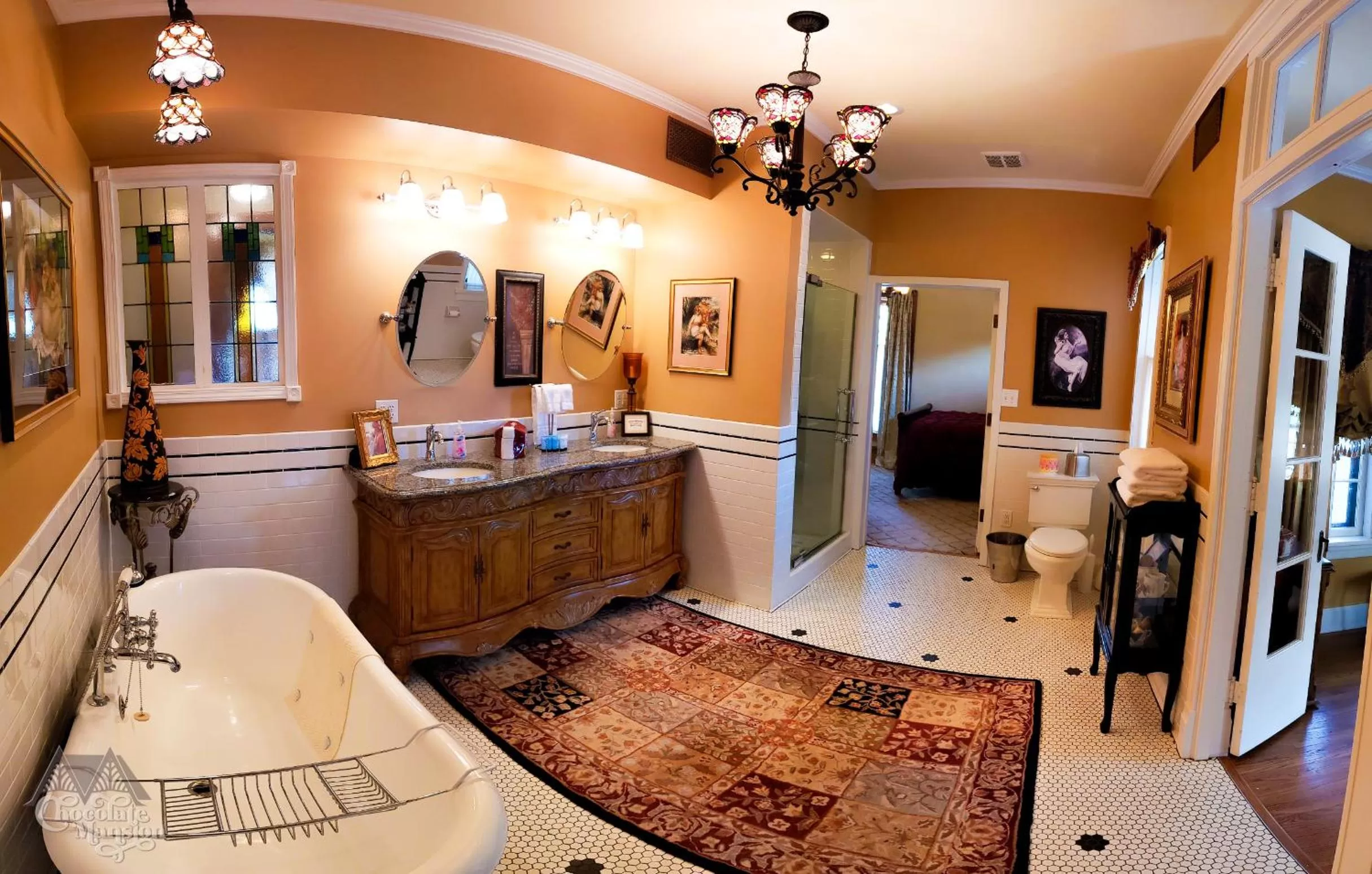 Shower in Chocolate Mansion