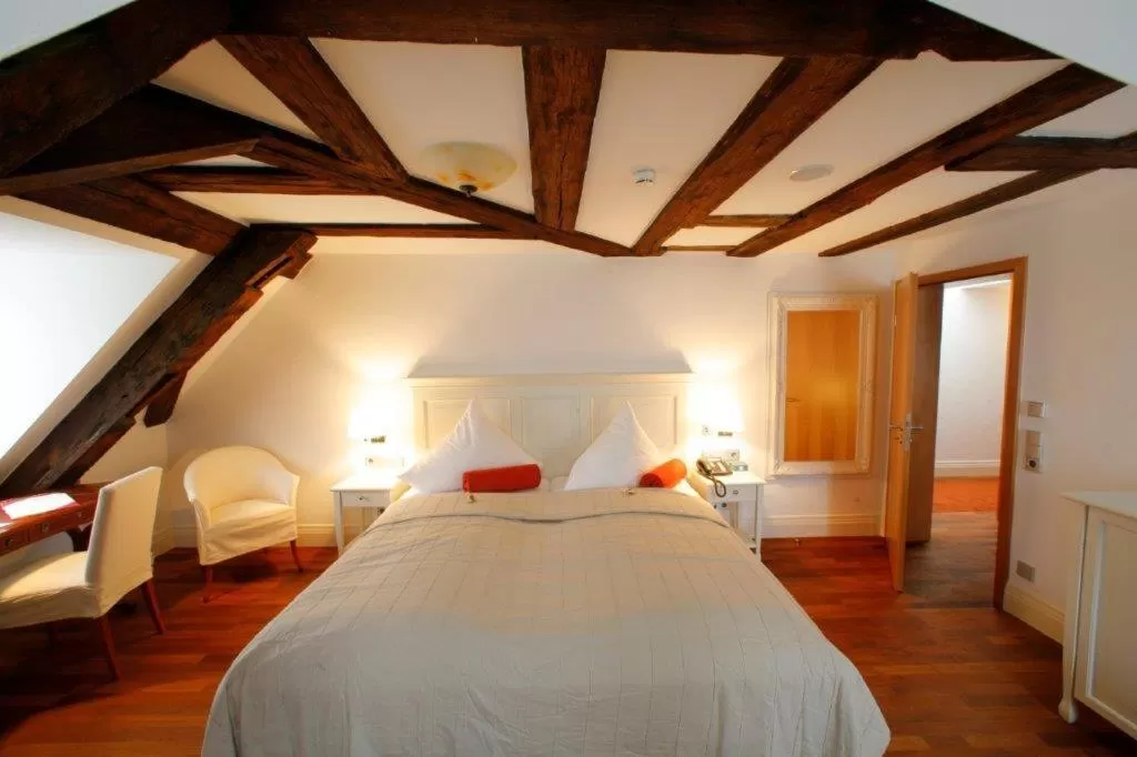 Photo of the whole room, Bed in Hotel-Restaurant Anne-Sophie