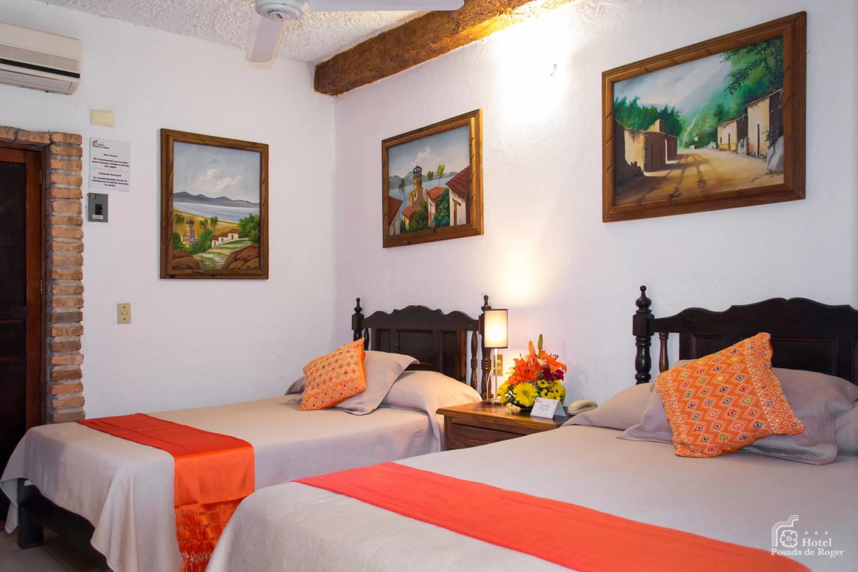 Bed in Hotel Posada De Roger - Near Los Muertos Beach