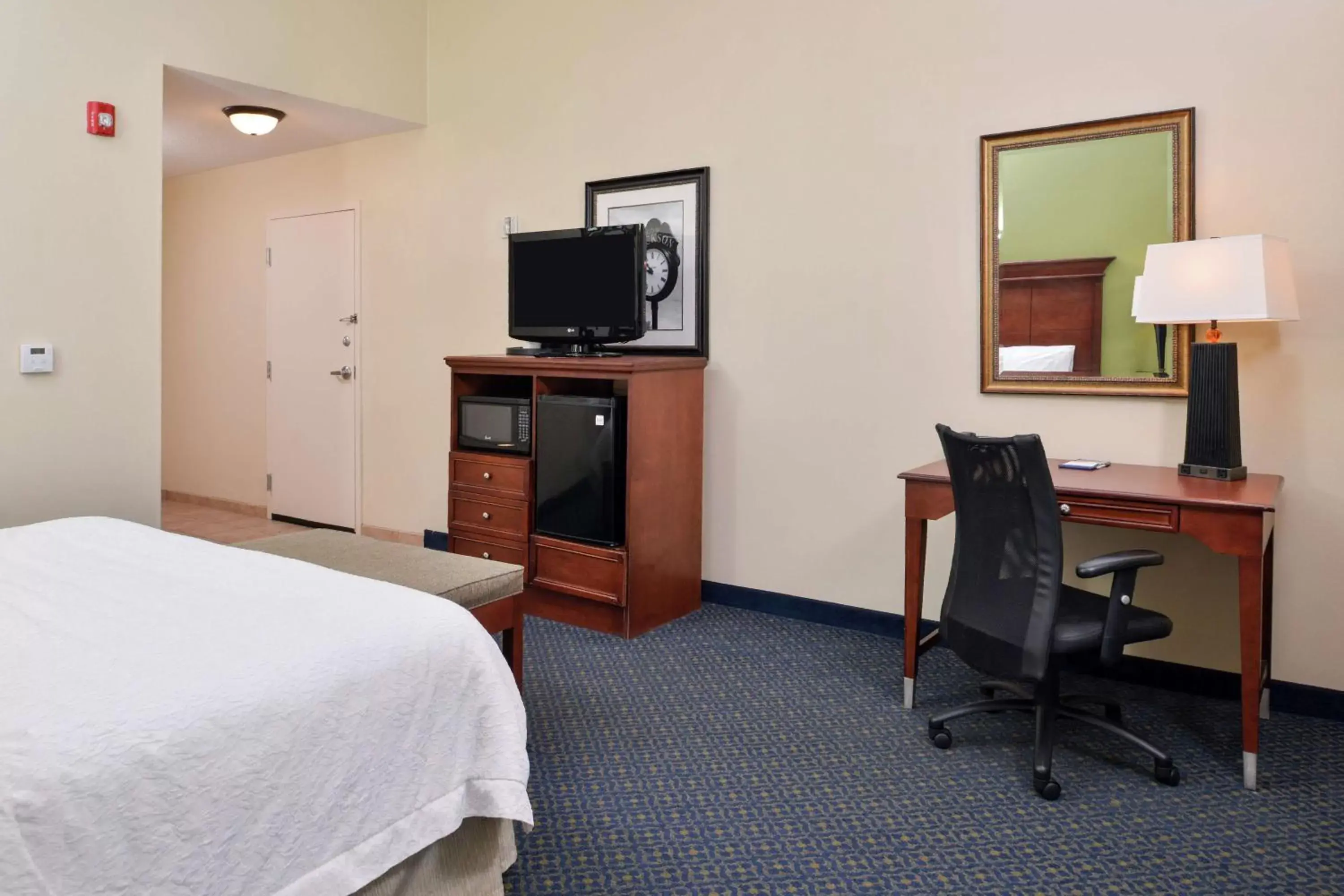 Bedroom, TV/Entertainment Center in Hampton Inn Jackson-College Avenue