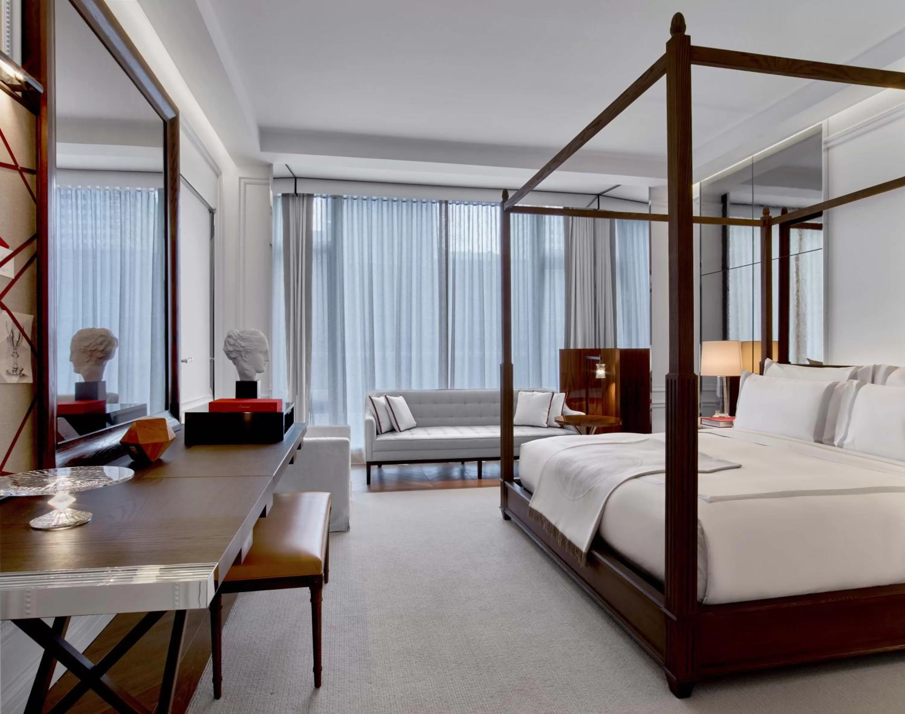 Bed in Baccarat Hotel and Residences New York