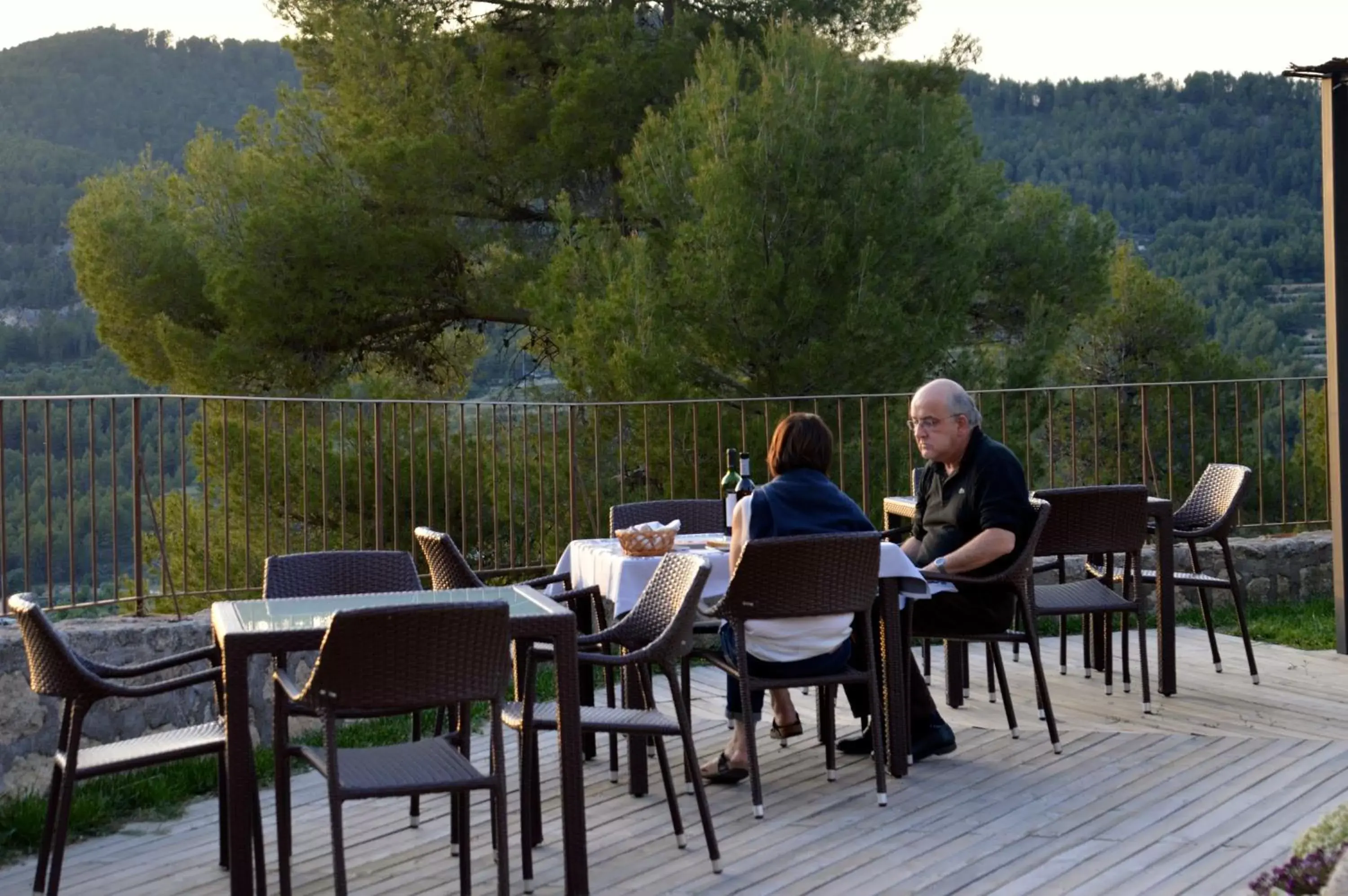 Balcony/Terrace, Restaurant/Places to Eat in Eco Hotel con encanto Masía la Mota B&B