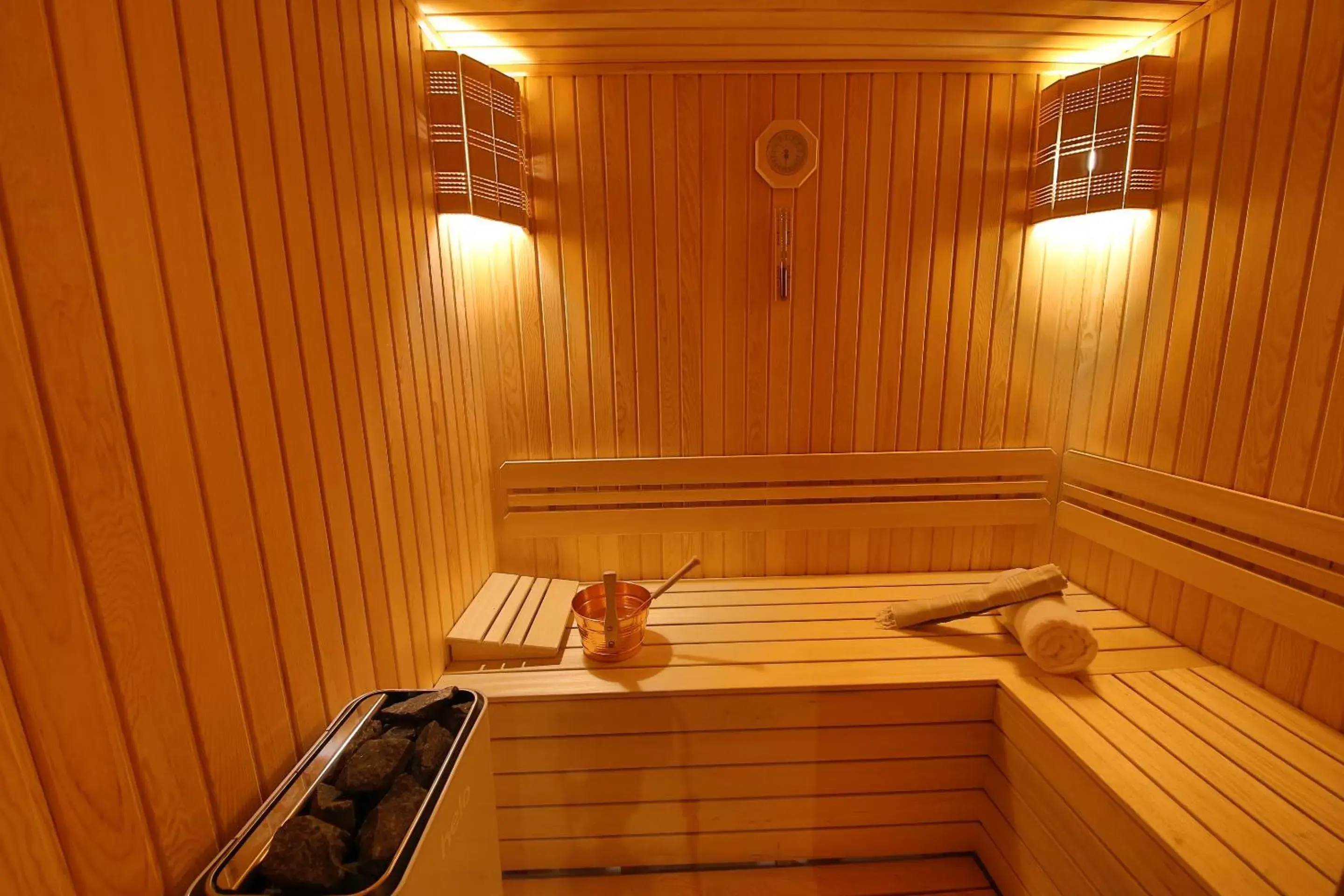 Sauna in Ramada Hotel & Suites by Wyndham Istanbul Merter