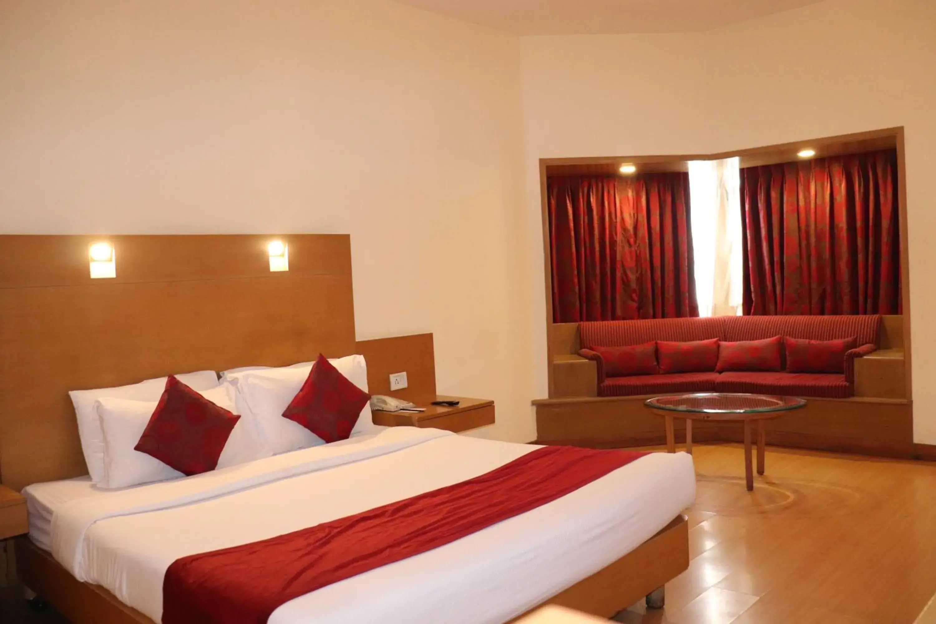 Bedroom, Bed in Hotel Vits Aurangabad