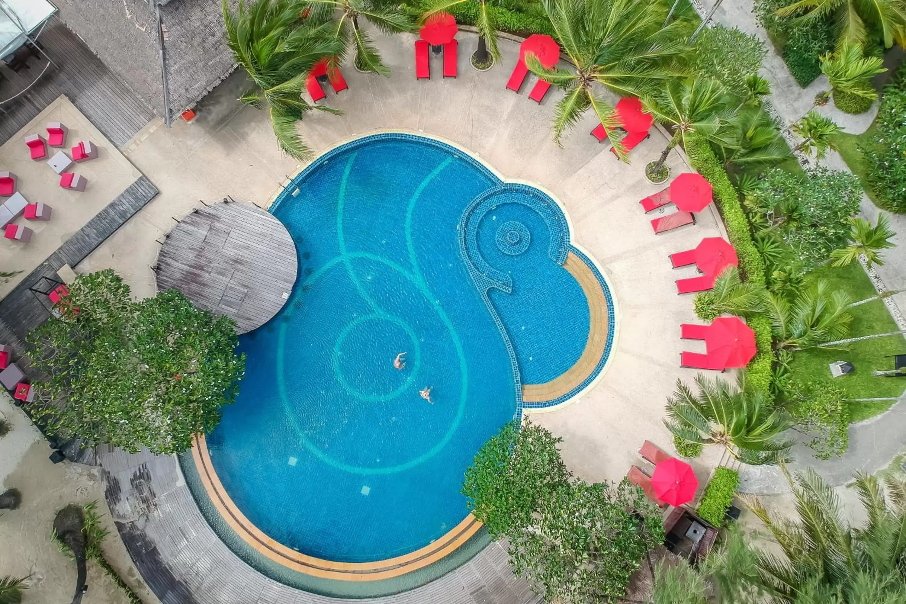 Swimming pool, Bird's-eye View in Centara Koh Chang Tropicana Resort