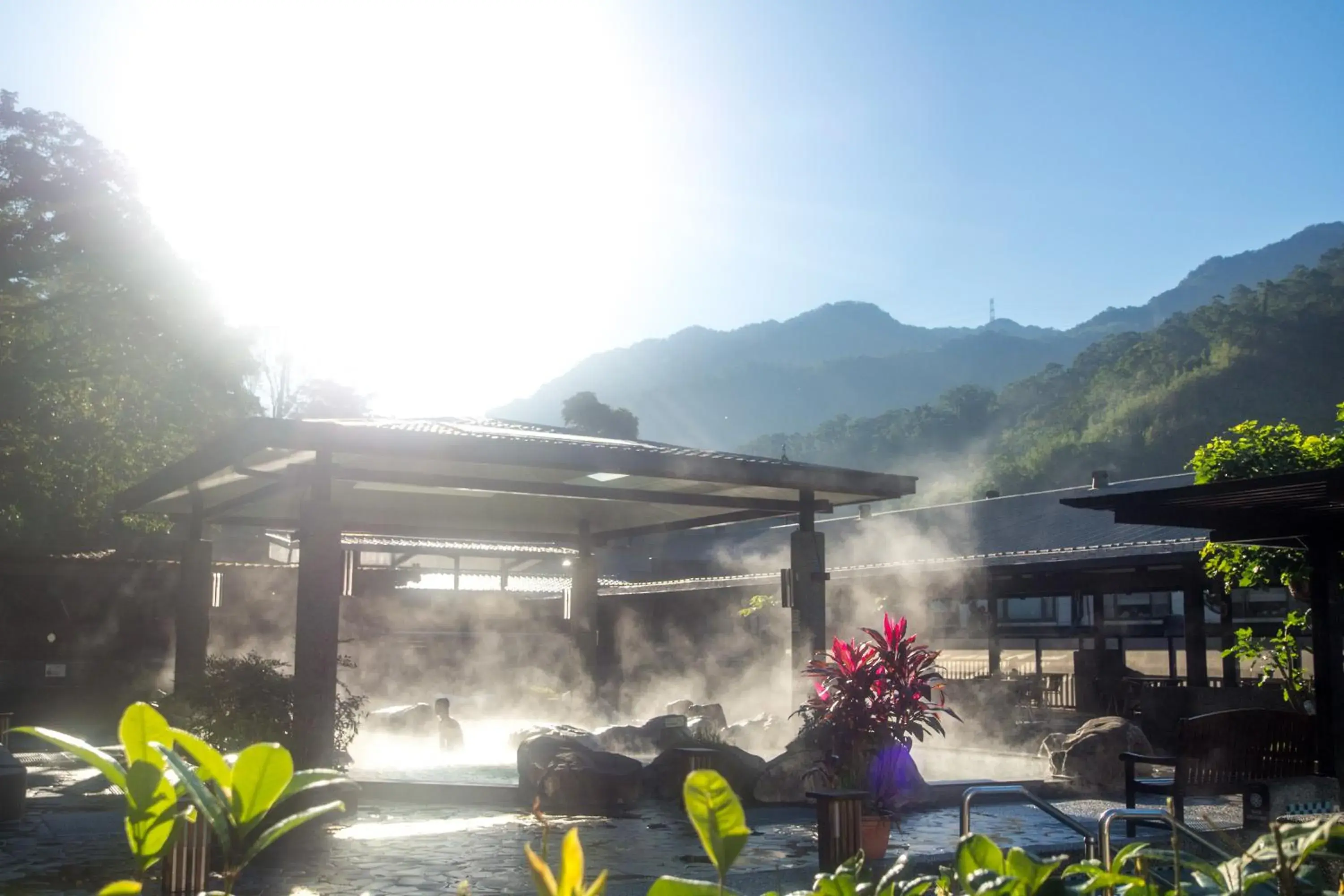 Hot Spring Bath in Great Roots Forestry Spa Resort