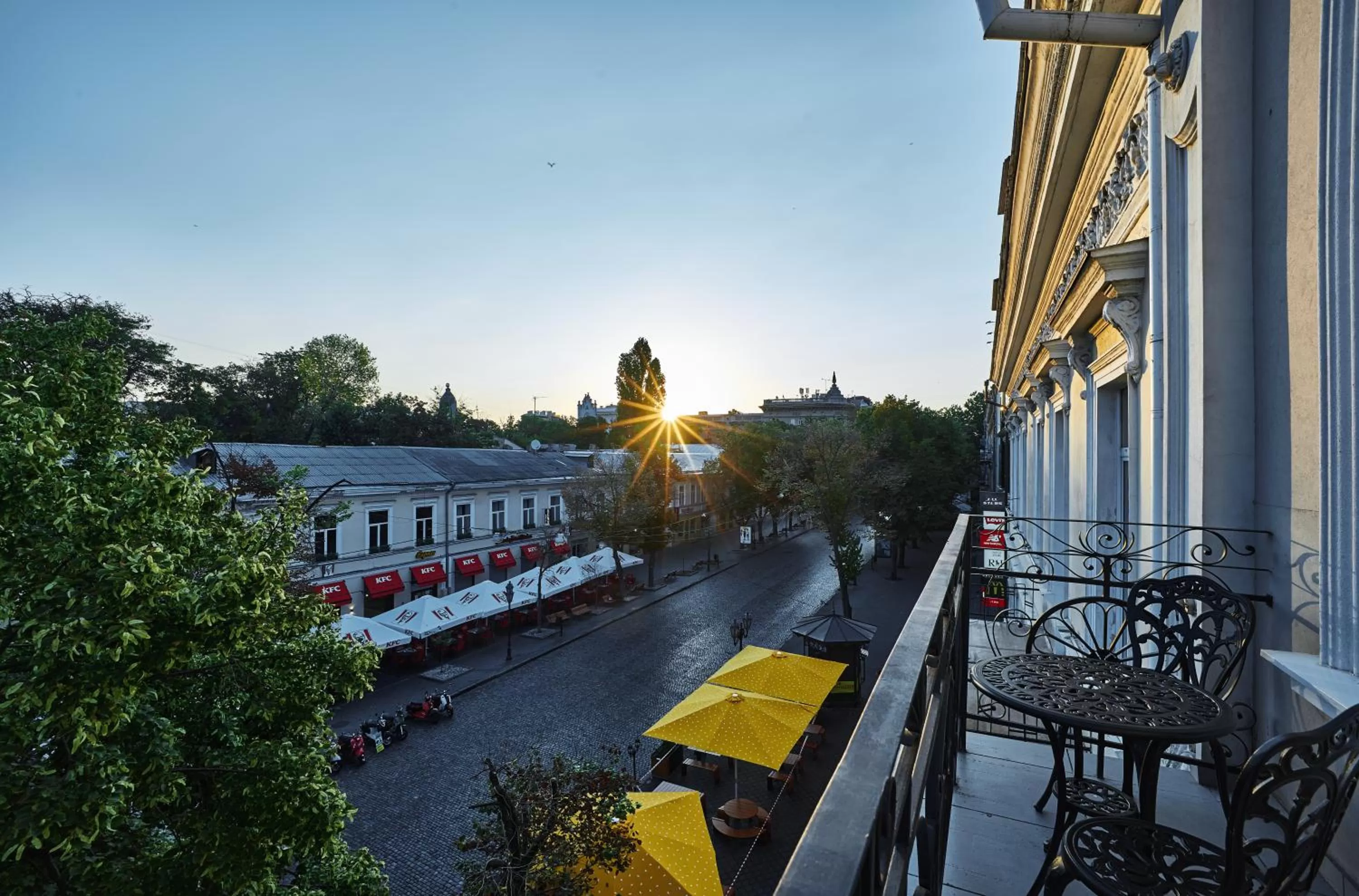 Balcony/Terrace in Radisson Hotel City Centre Odesa
