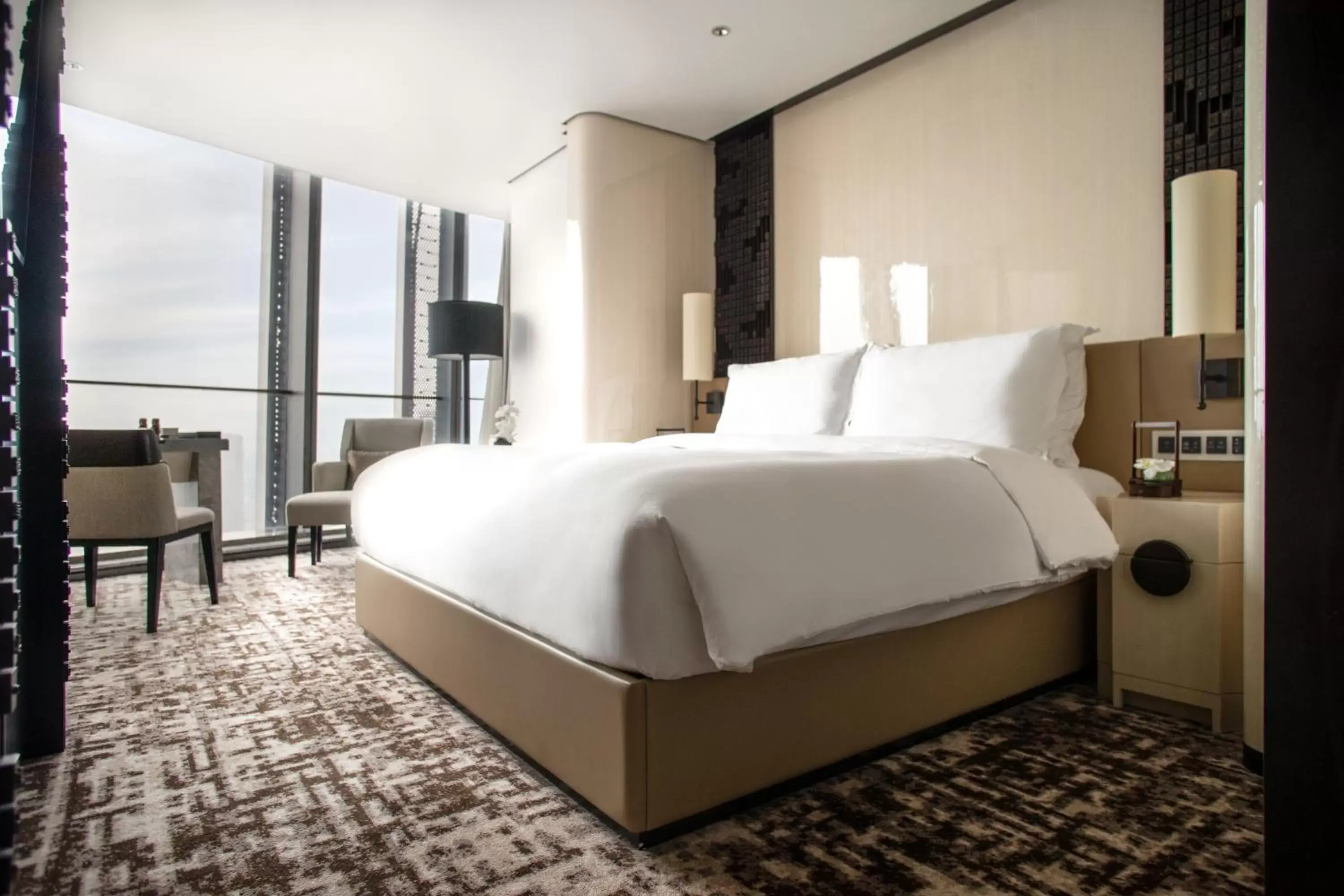Bed in Jumeirah Nanjing Hotel