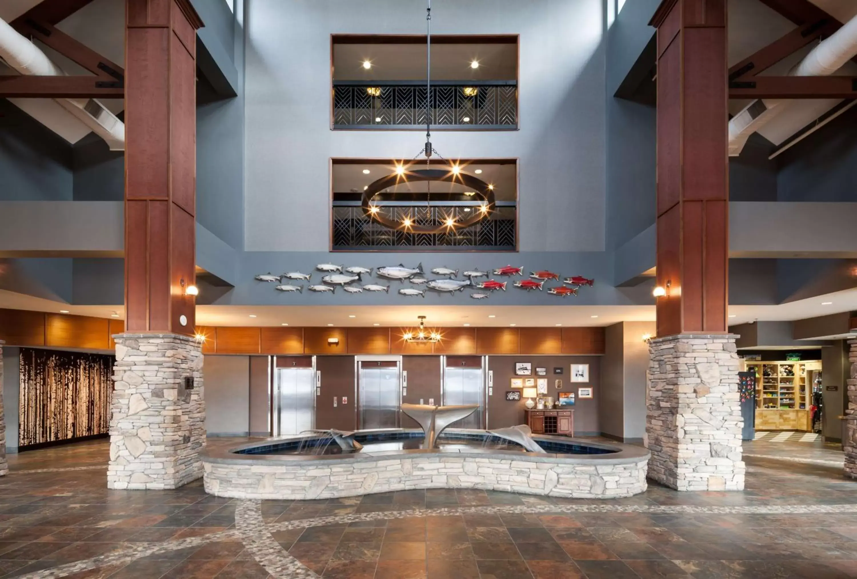 Lobby or reception in Embassy Suites Anchorage Lobby or reception in Embassy Suites Anchorage