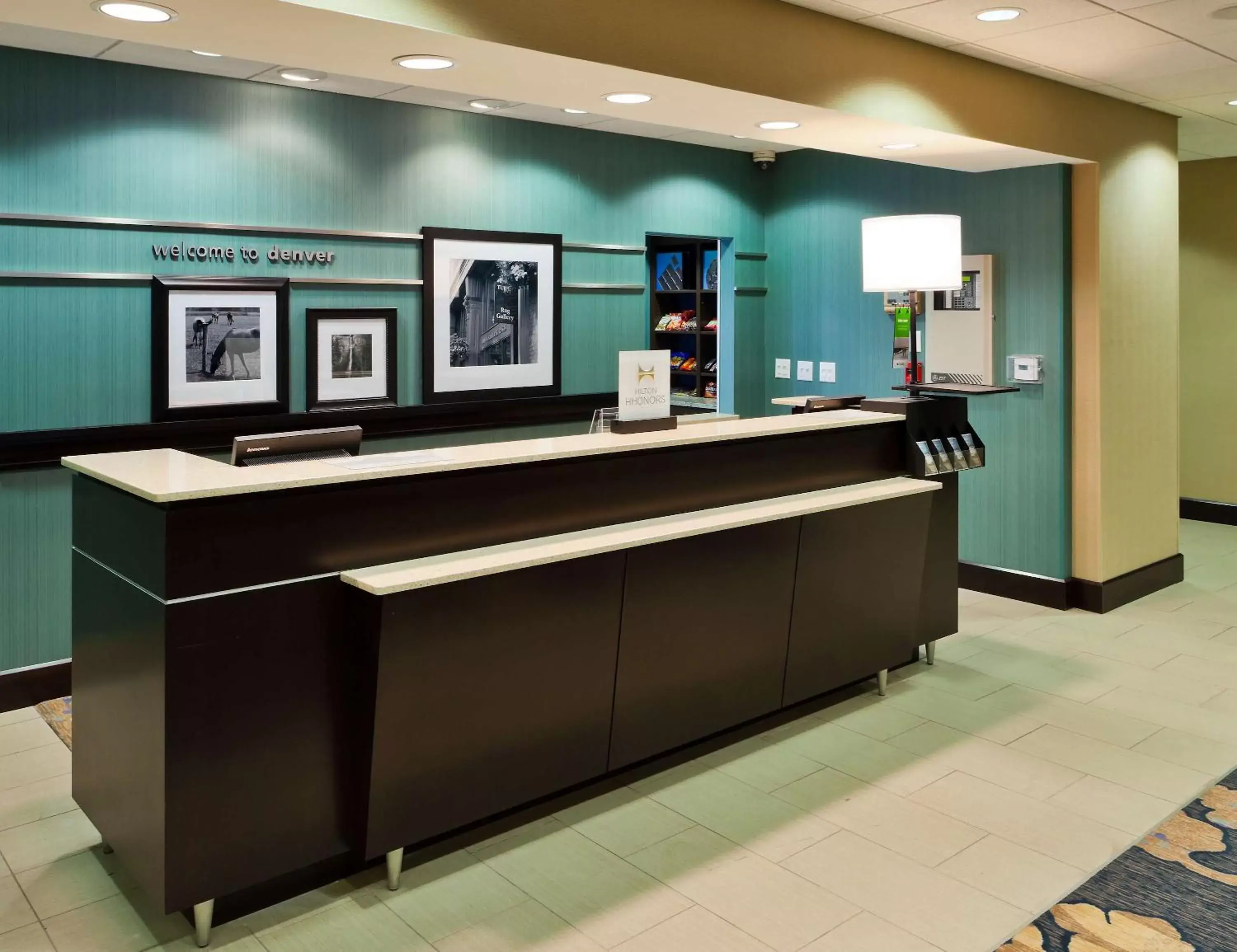 Lobby or reception in Hampton Inn & Suites Denver Airport / Gateway Park Lobby or reception in Hampton Inn & Suites Denver Airport / Gateway Park