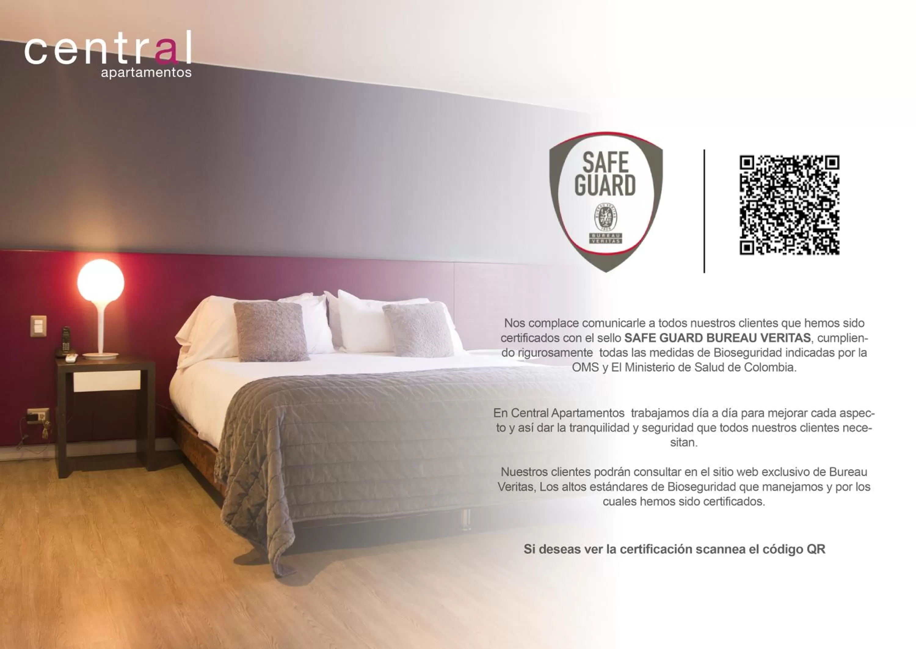 Decorative detail, Bed in Central Apartamentos Bogotá