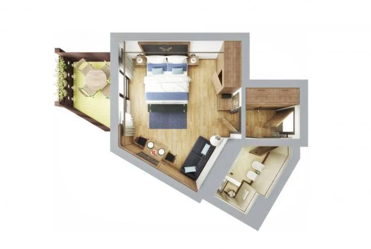 Floor plan in Hotel Tirolensis