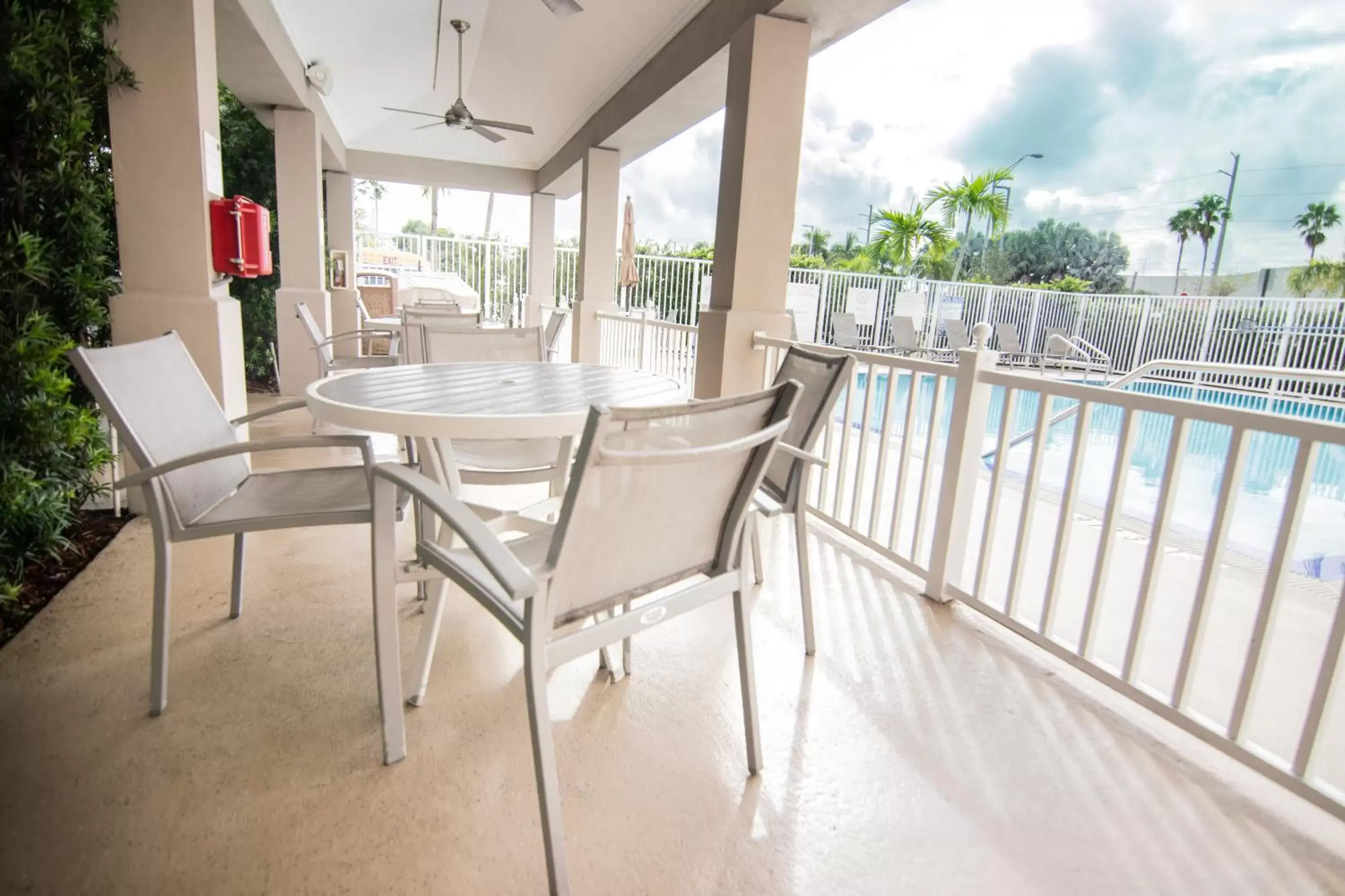 Patio, Balcony/Terrace in Candlewood Suites Miami Intl Airport - 36th St, an IHG Hotel