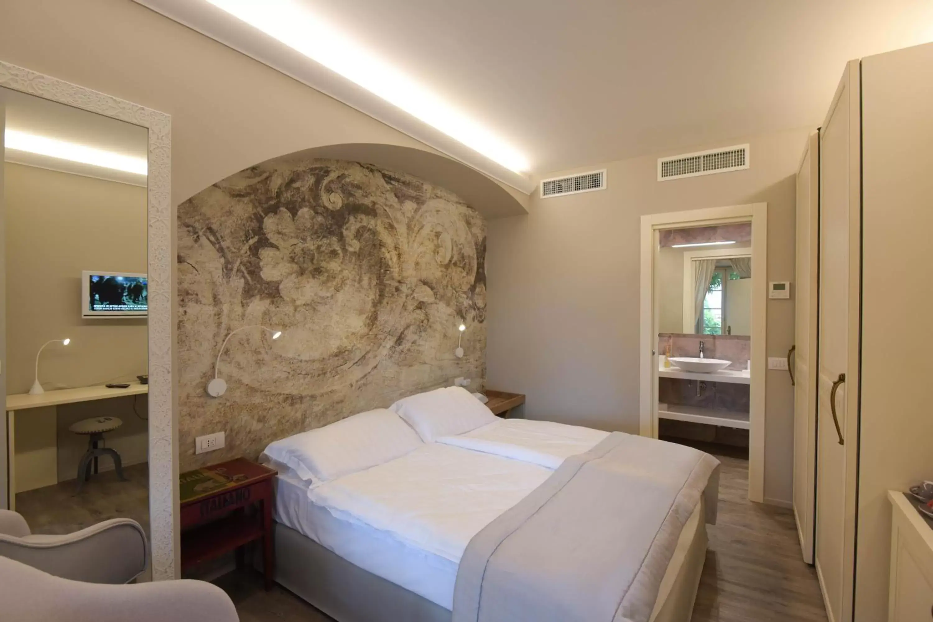 Bed in Relais Villa Porta