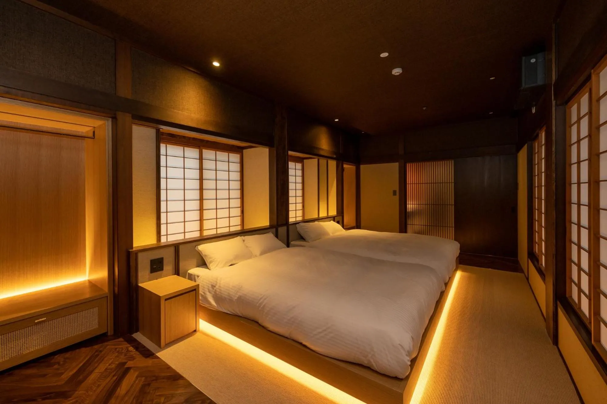 Bedroom, Bed in Hagi No Yado Tomoe