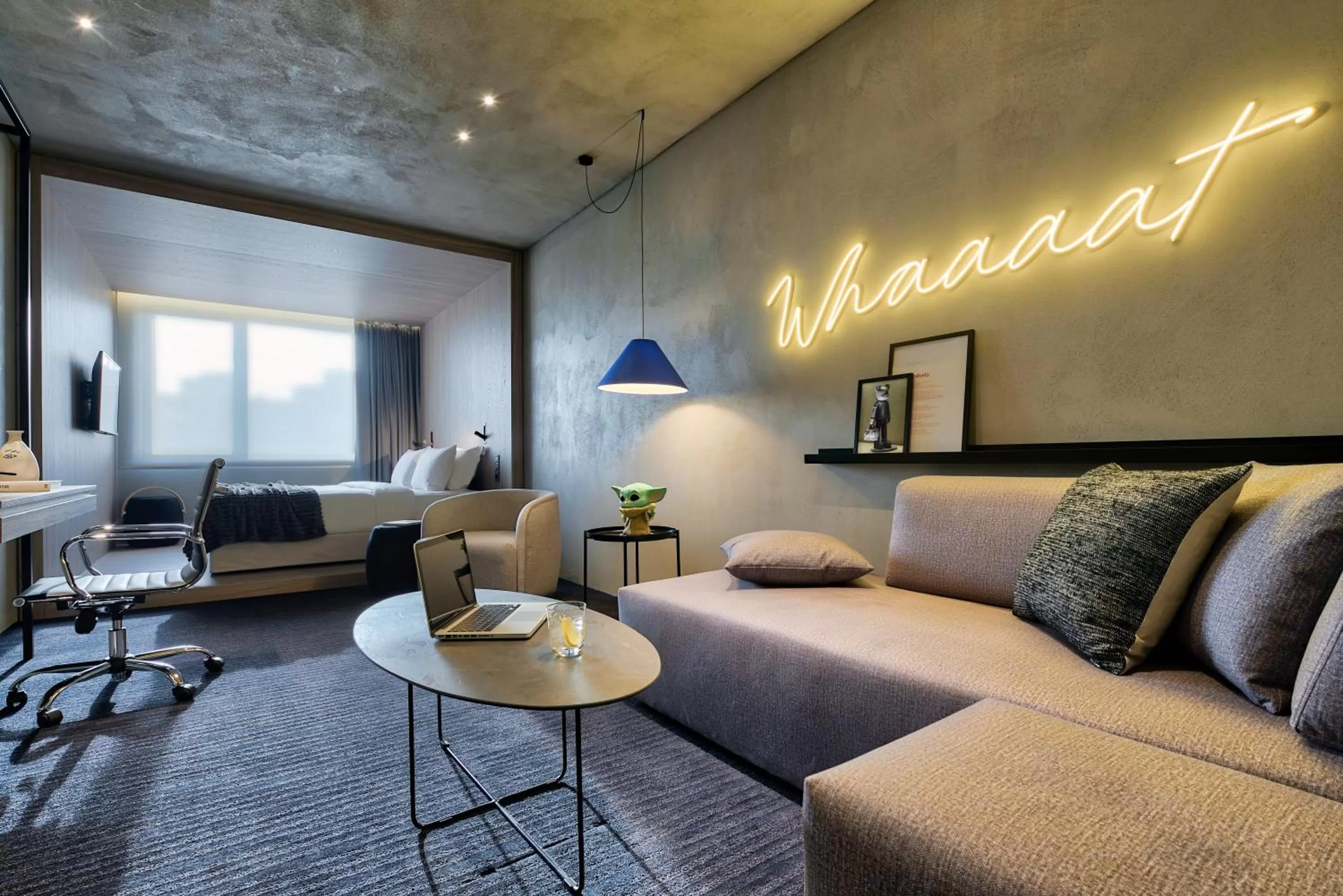 Seating area in ONOMA Hotel