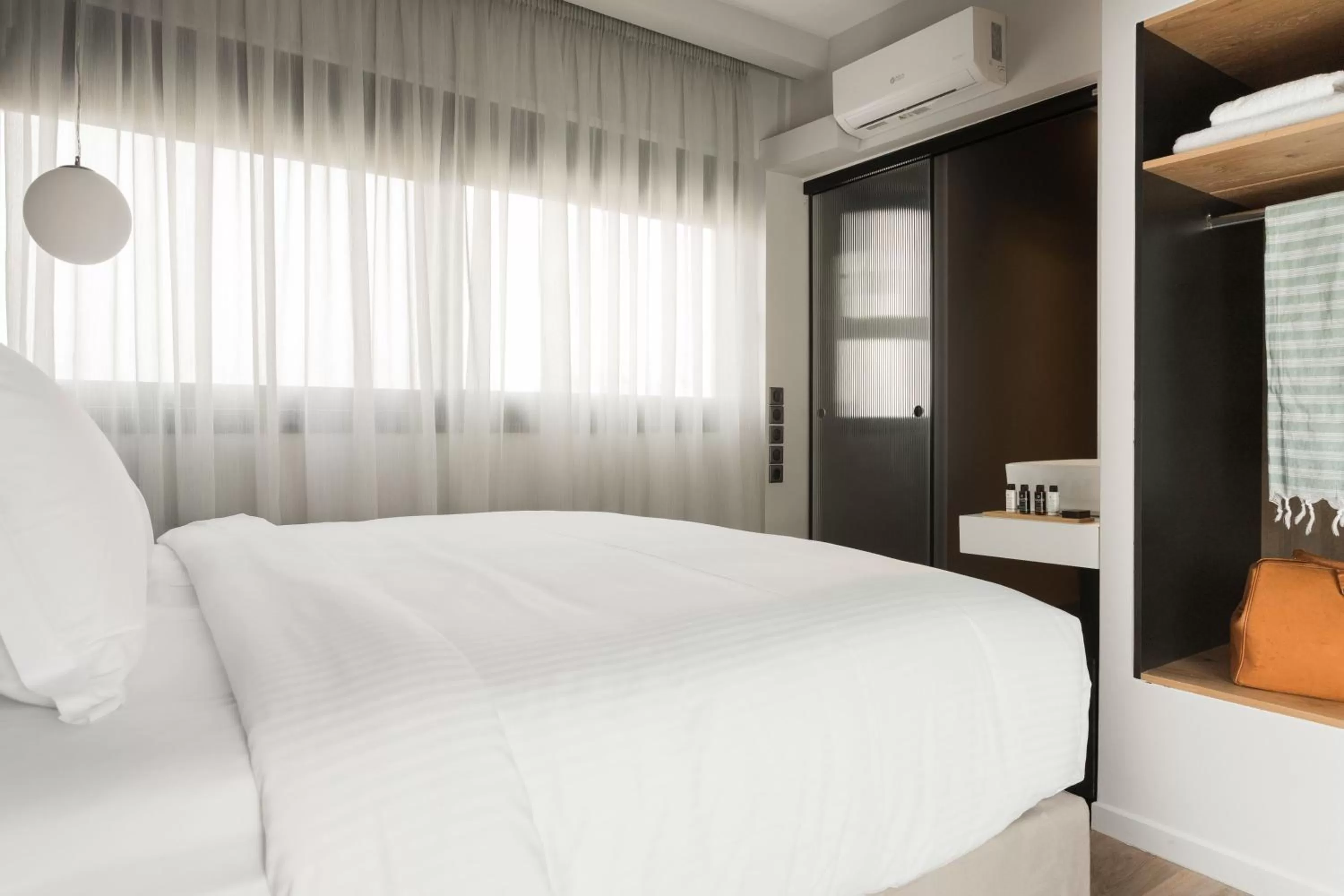 Bed in LUX&EASY Athens Downtown Apartments