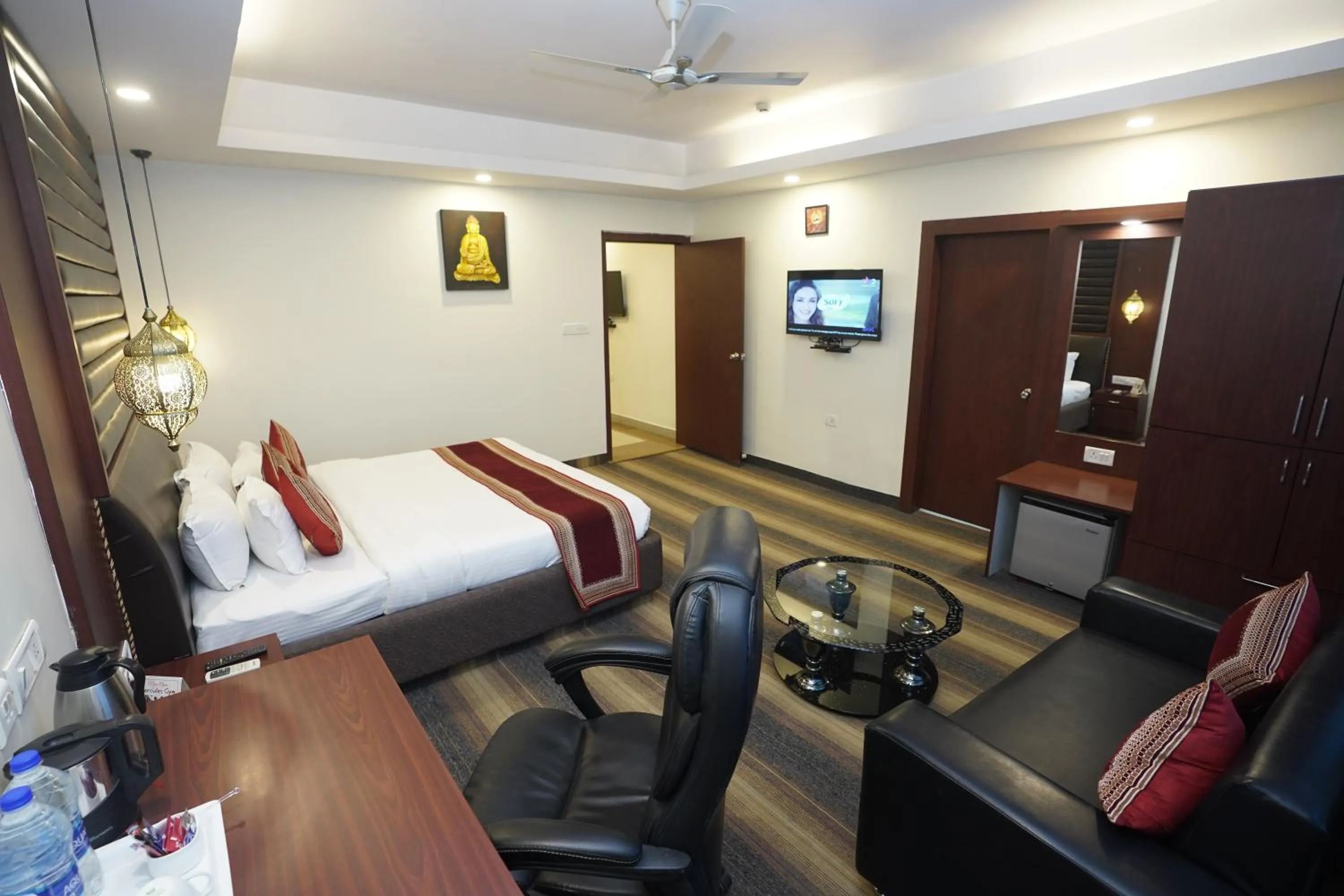 Photo of the whole room, Bed in HOTEL AVN GRAND