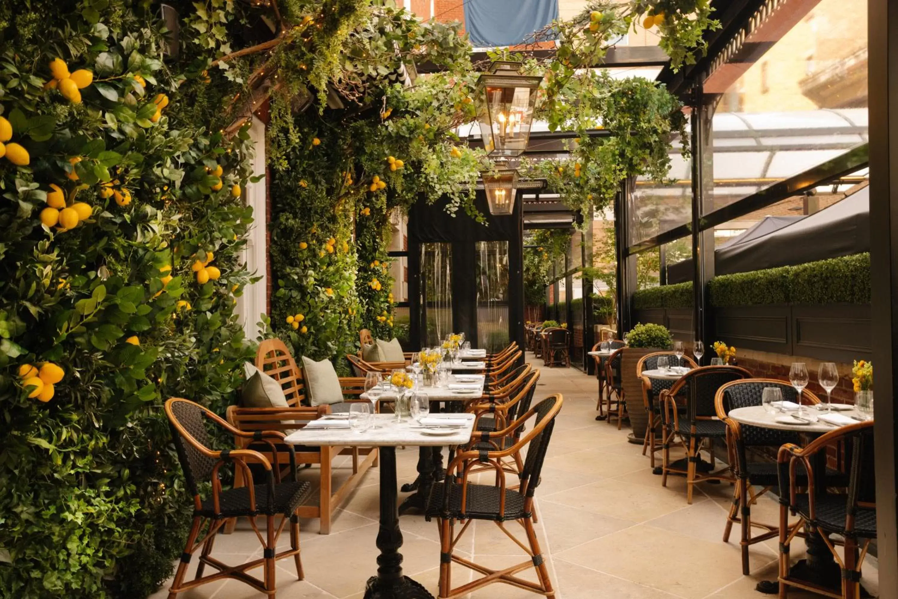 Balcony/Terrace, Restaurant/Places to Eat in The Bloomsbury Hotel