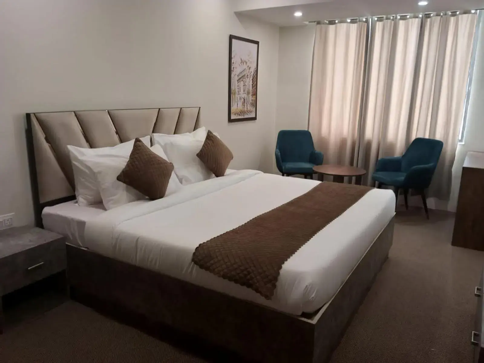 Bedroom, Bed in HOTEL NAT GRAND REGENCY LUDHIANA Punjab INDIA