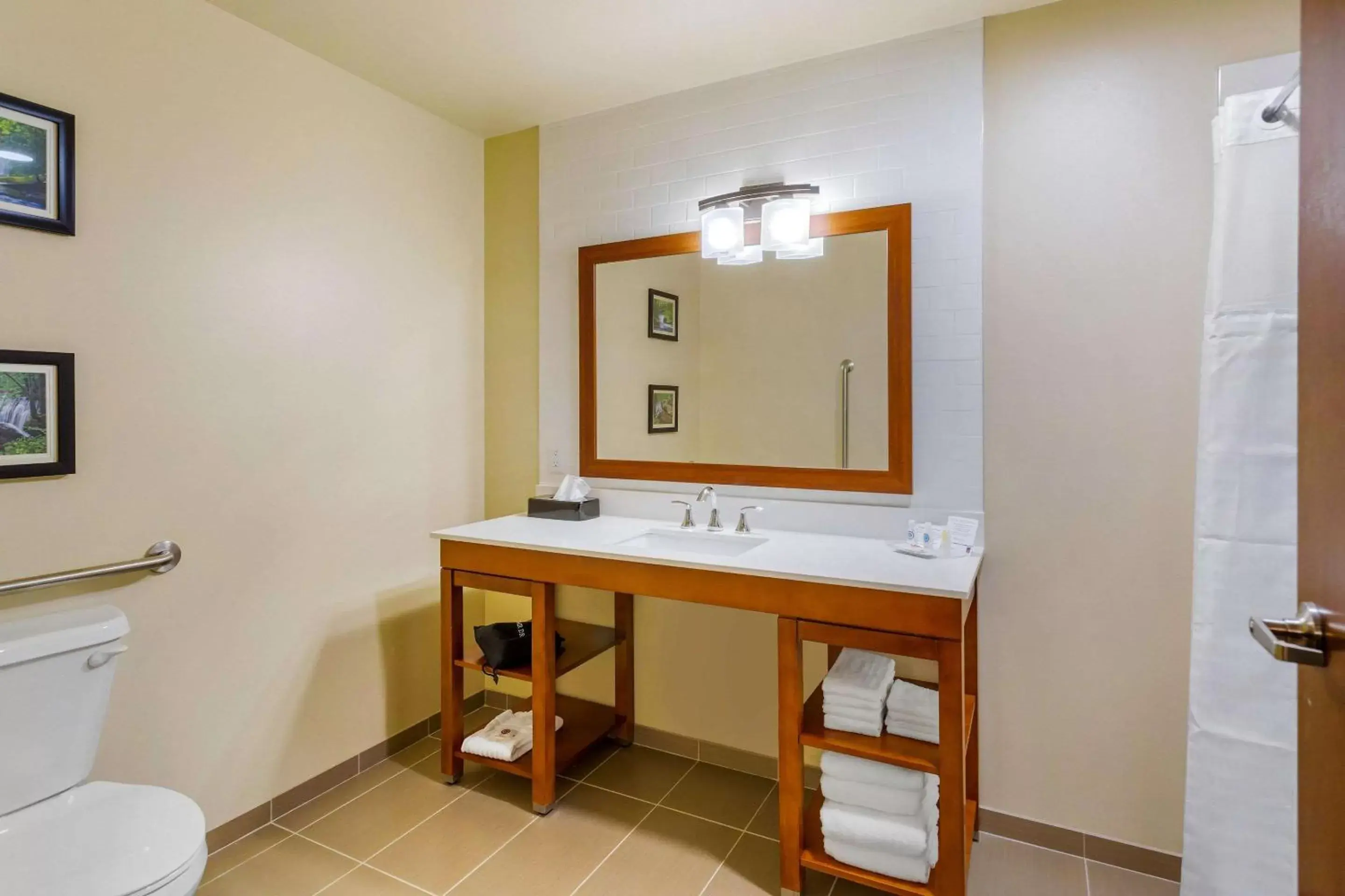 Bathroom in Comfort Suites Burlington near I-5