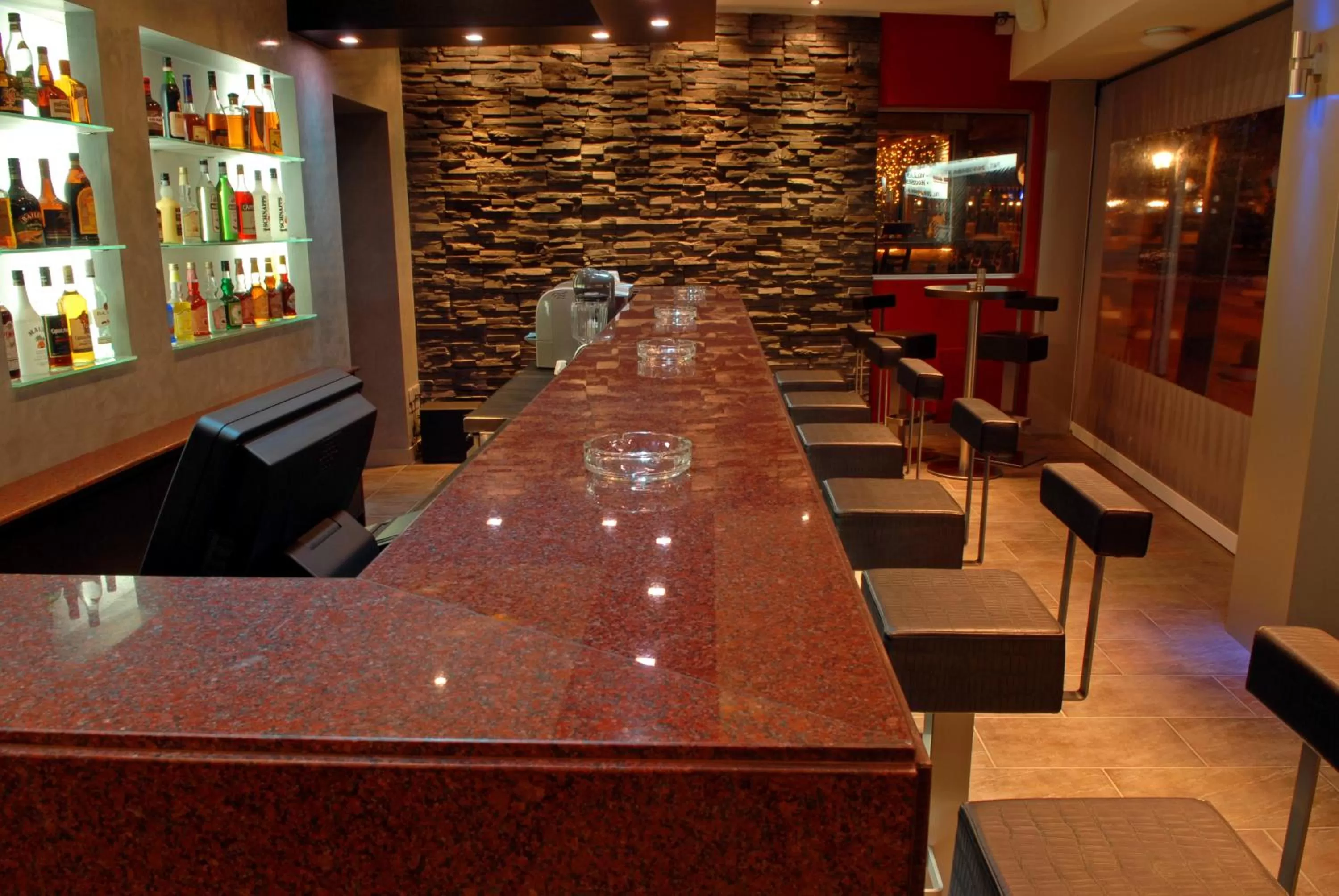 Lounge or bar in Pyramos Hotel