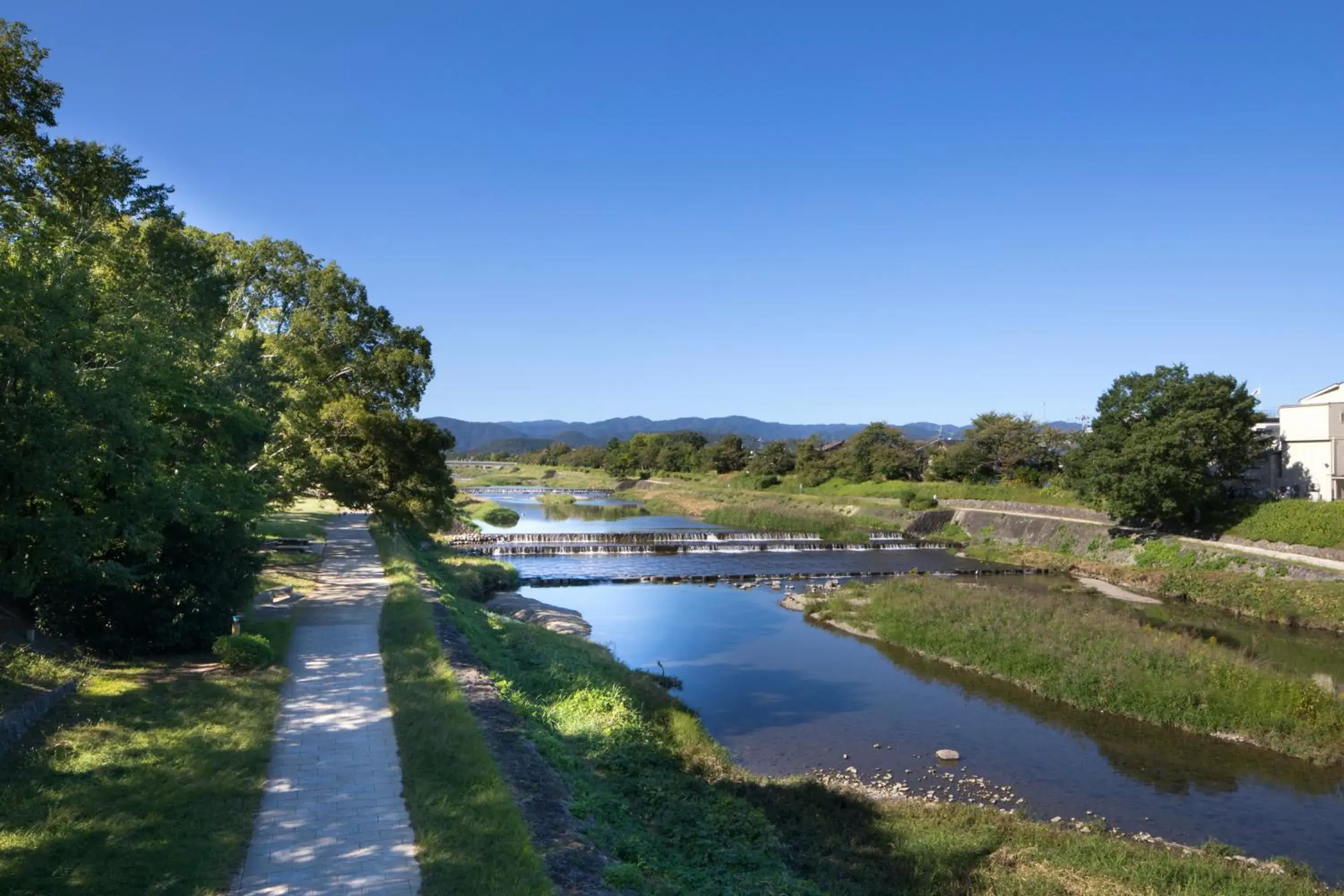 Natural landscape, Swimming Pool in Riverte Kyoto Kamogawa