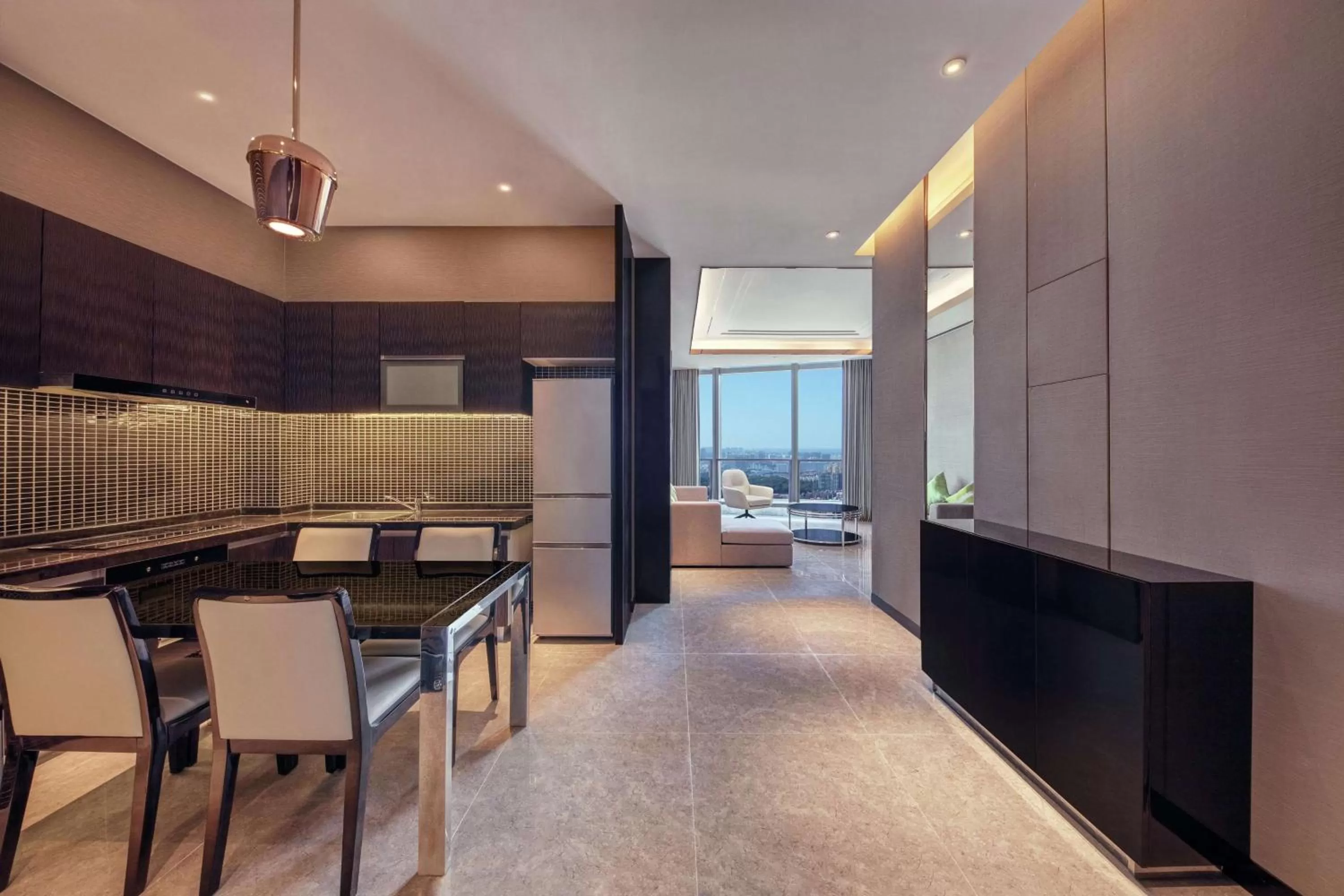 Kitchen or kitchenette in Hilton Haikou