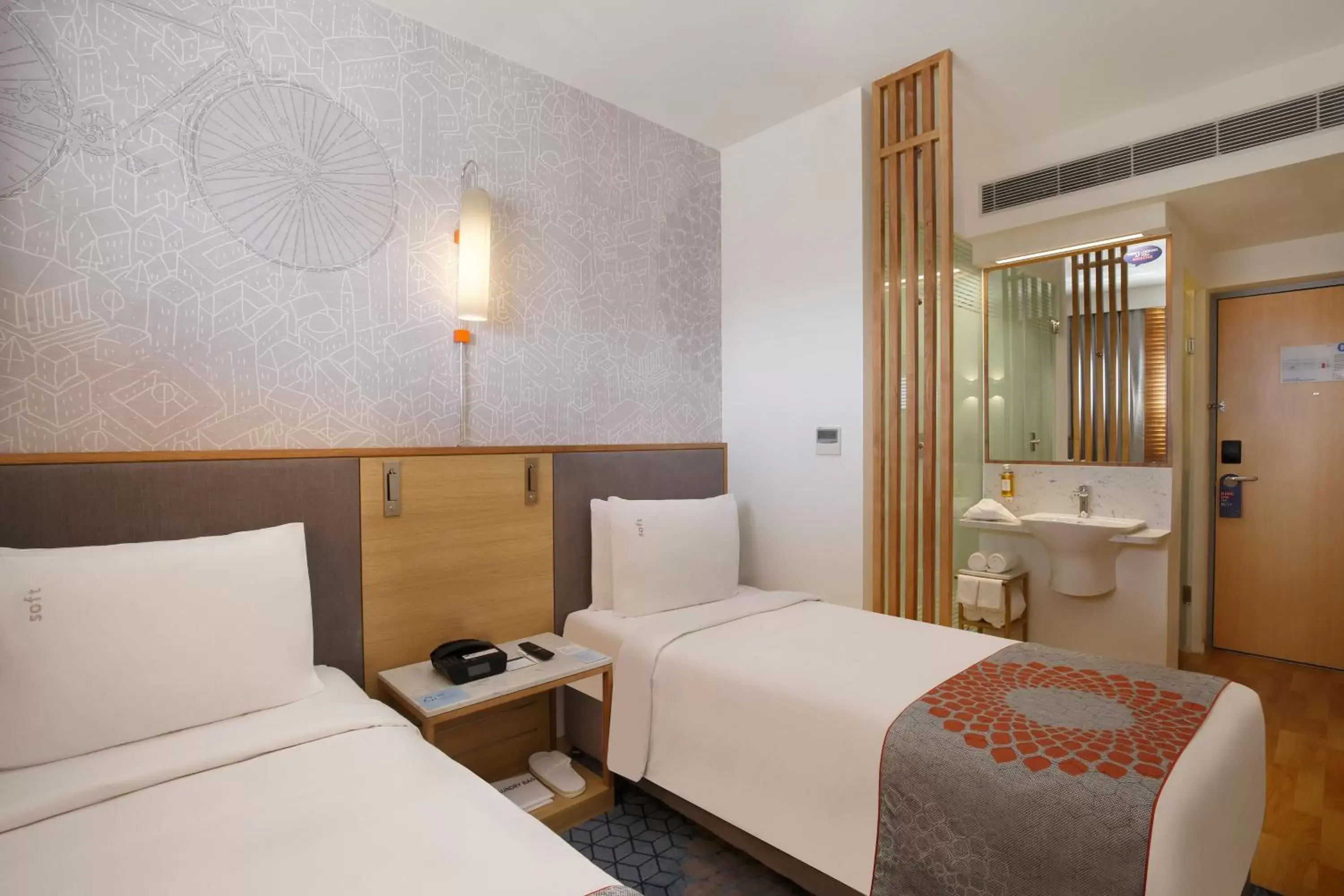 Bathroom, Bed in Holiday Inn Express Hyderabad Banjara Hills, an IHG Hotel