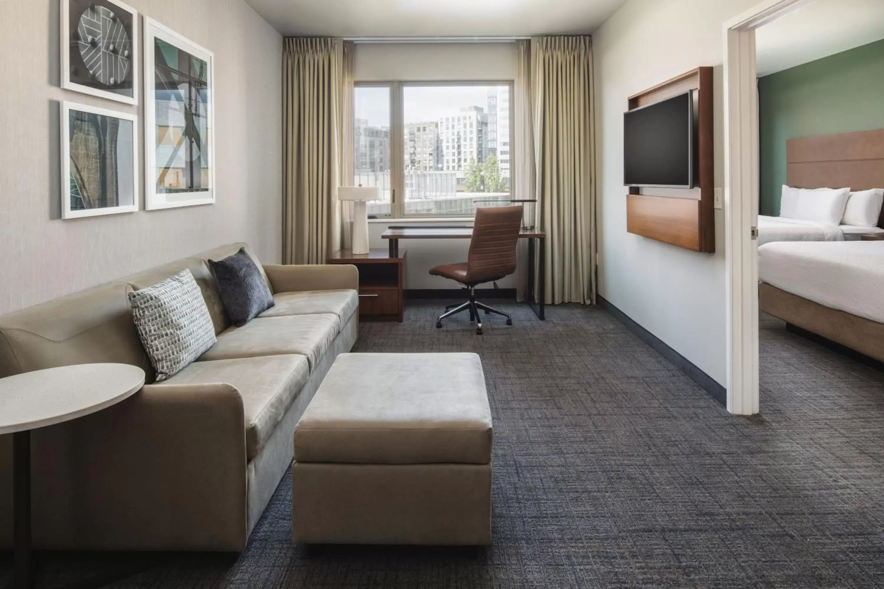 Living room, Seating Area in Residence Inn by Marriott Portland Downtown/Pearl District