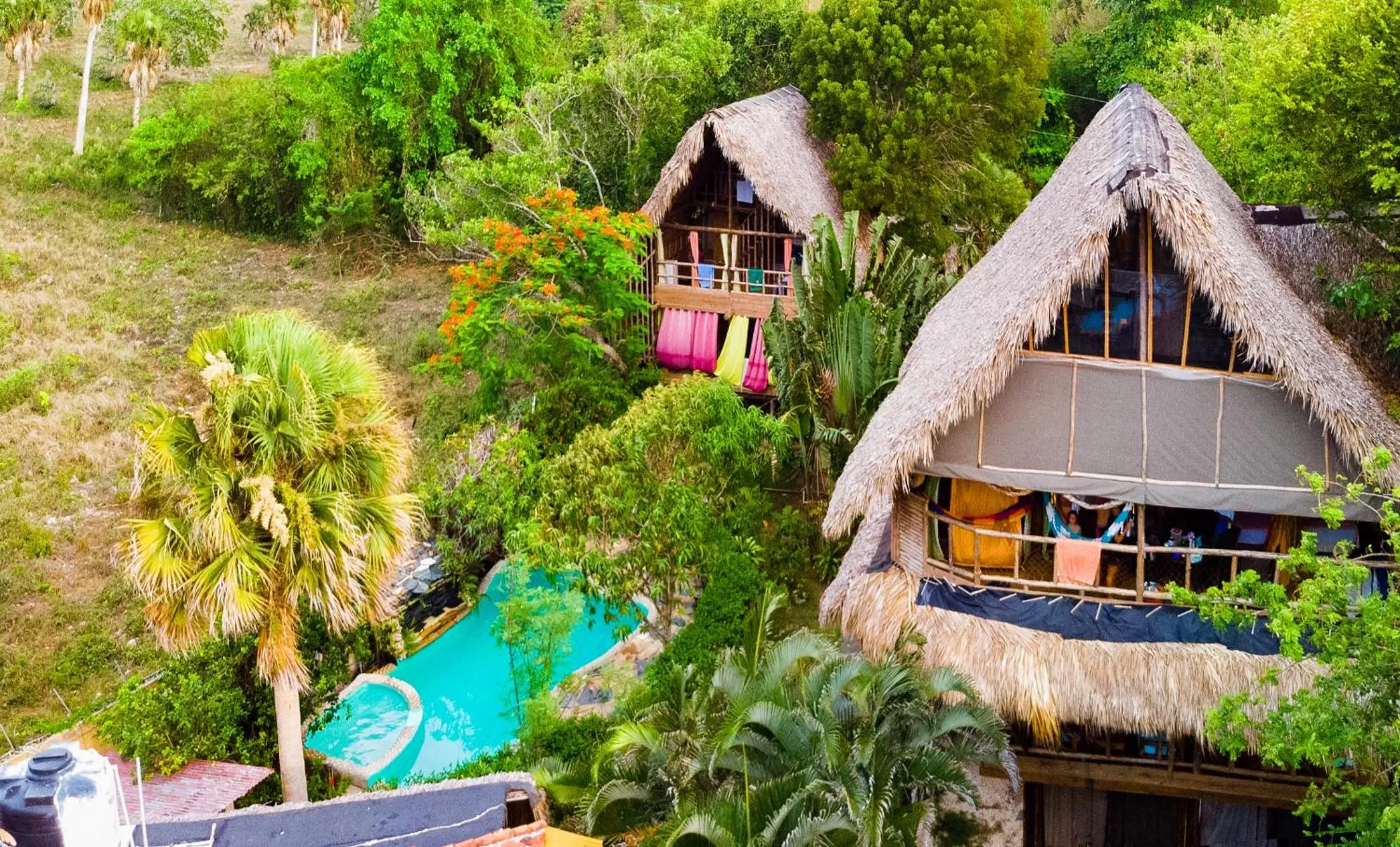Swimming pool in Cabarete Maravilla Eco Lodge Boutique Beach Surf Encuentro, Kite, by AA Crypto Group