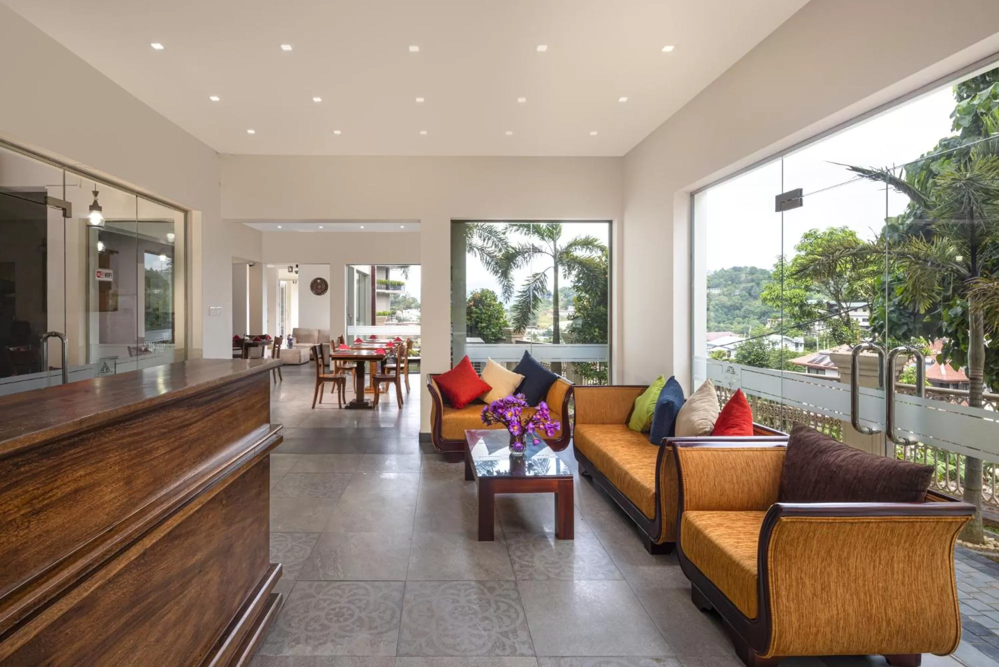 Lobby or reception in Hotel Cassendra