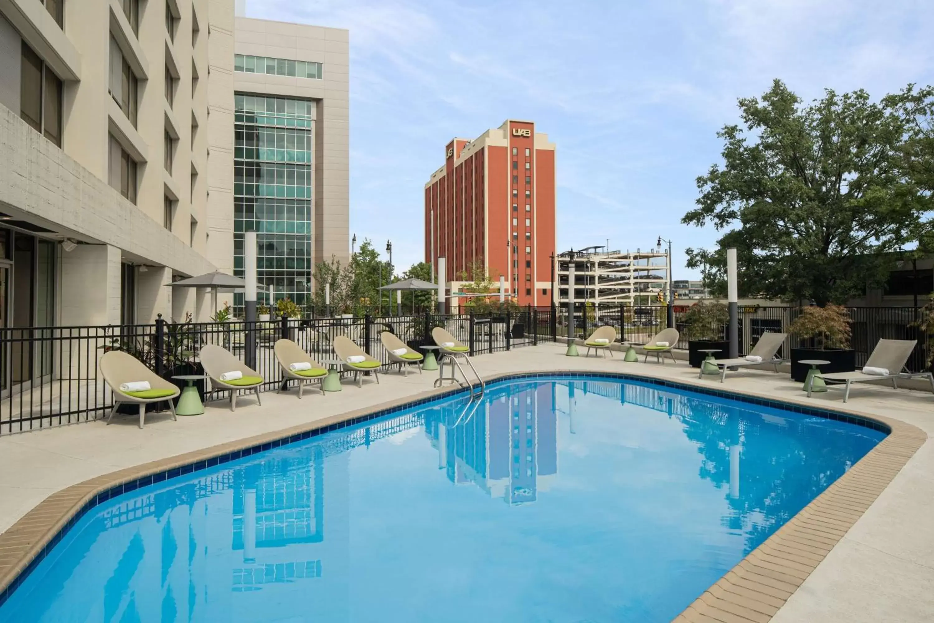 Pool view, Swimming Pool in Hilton Birmingham Downtown at UAB