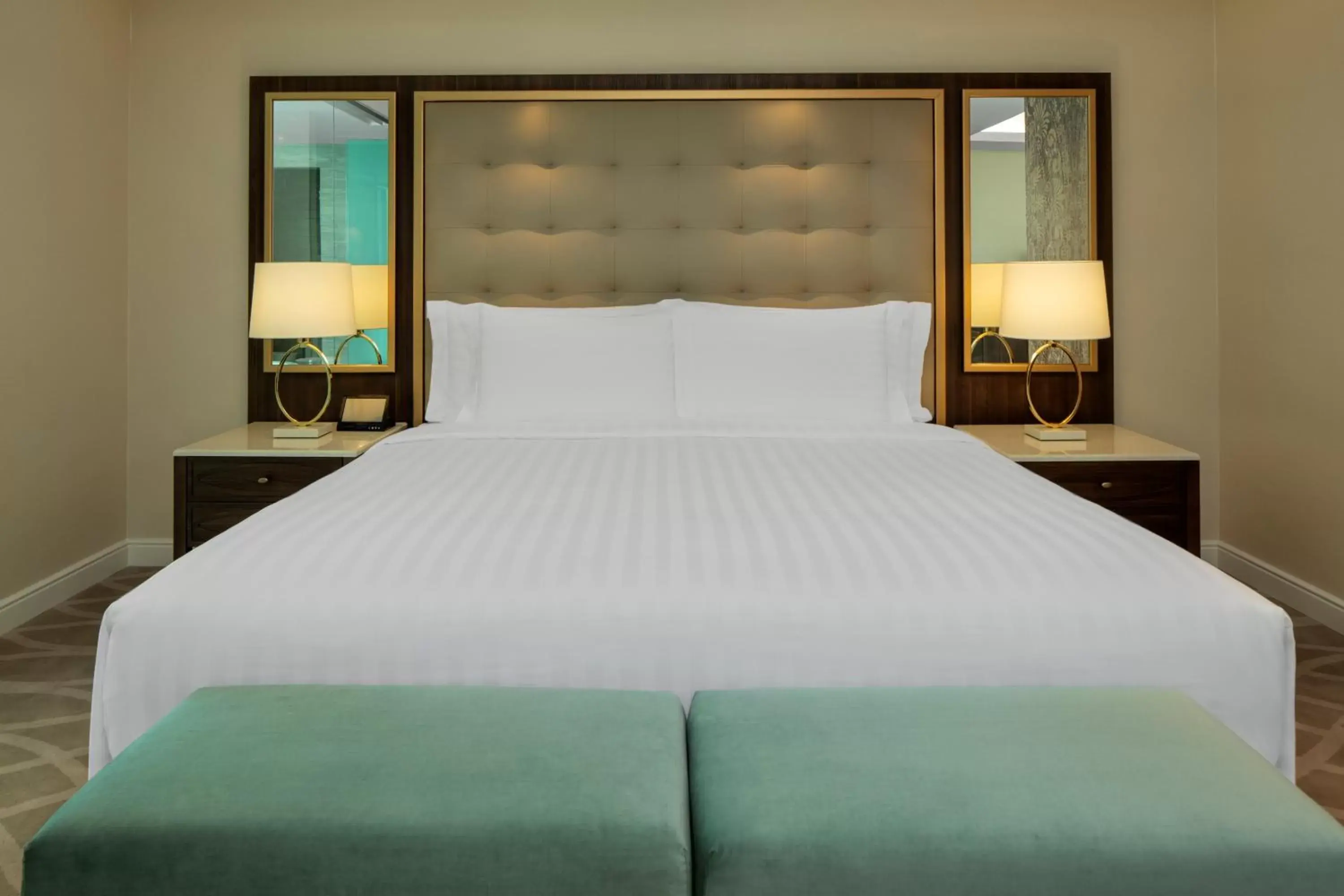 Bed in Dusit Doha Hotel