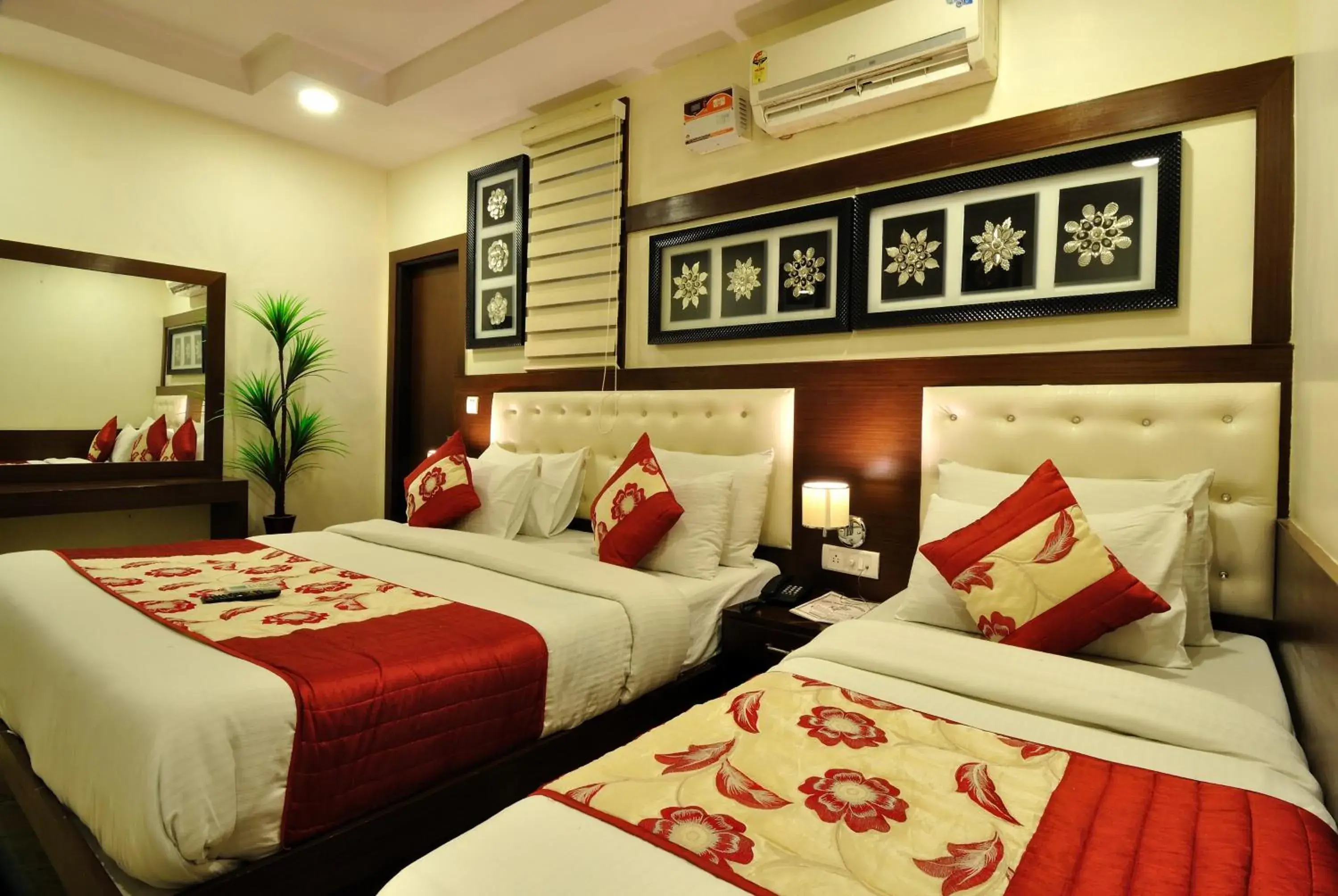 Bedroom, Bed in Hotel Nirmal Mahal by Sushant Travels