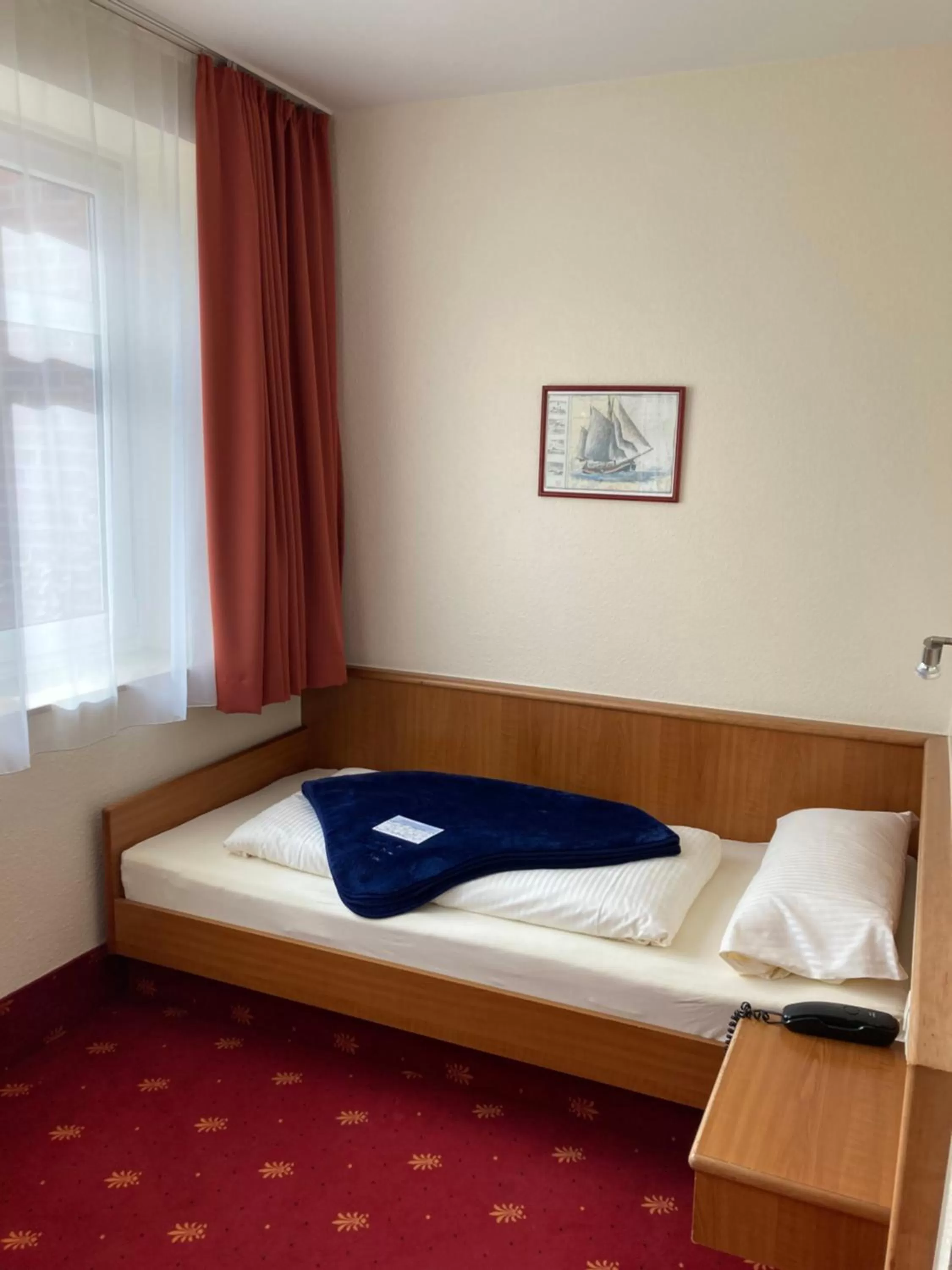 Bed in Hotel Diamant