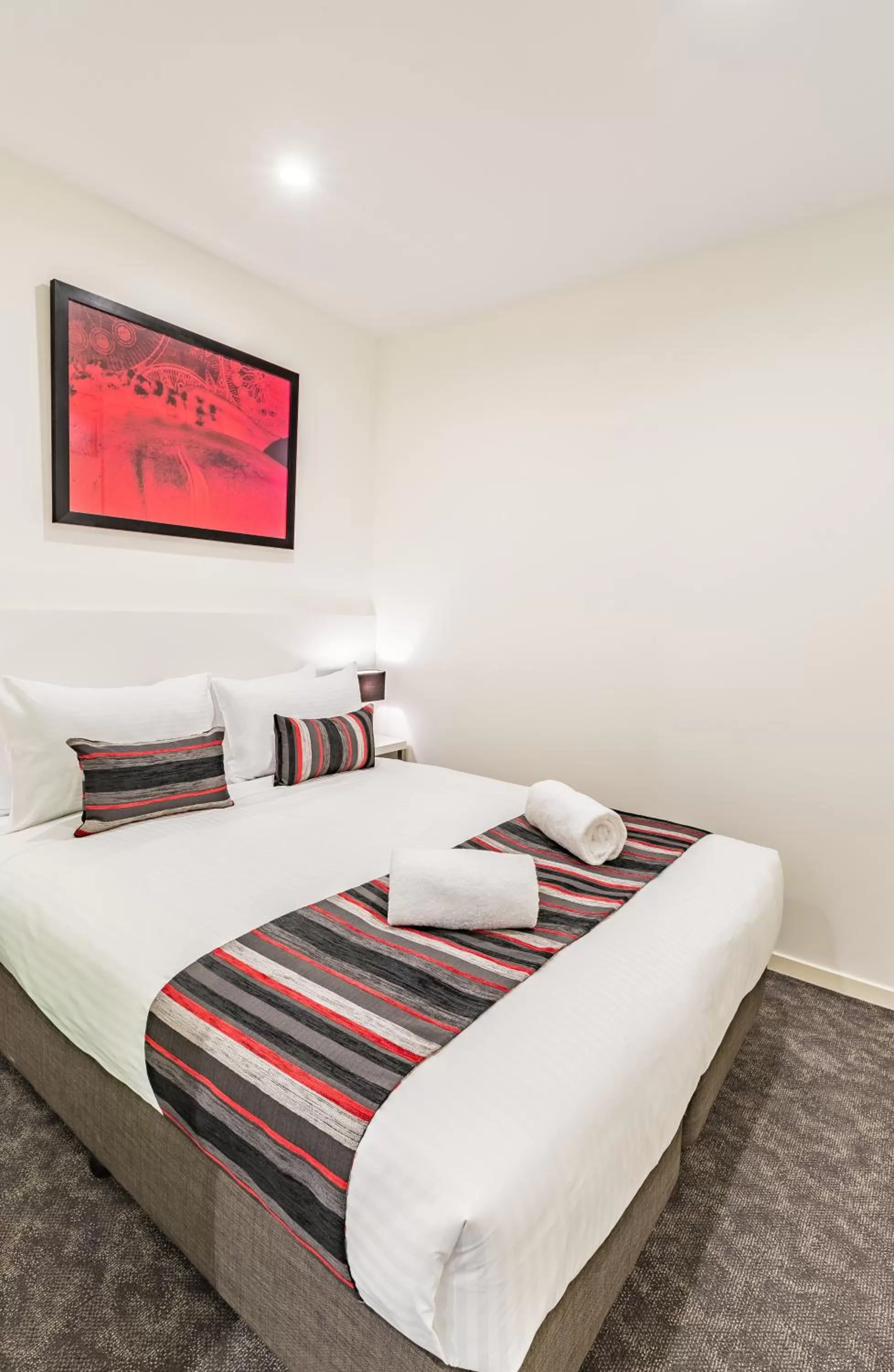 Bed in Comfort Apartments Box Hill
