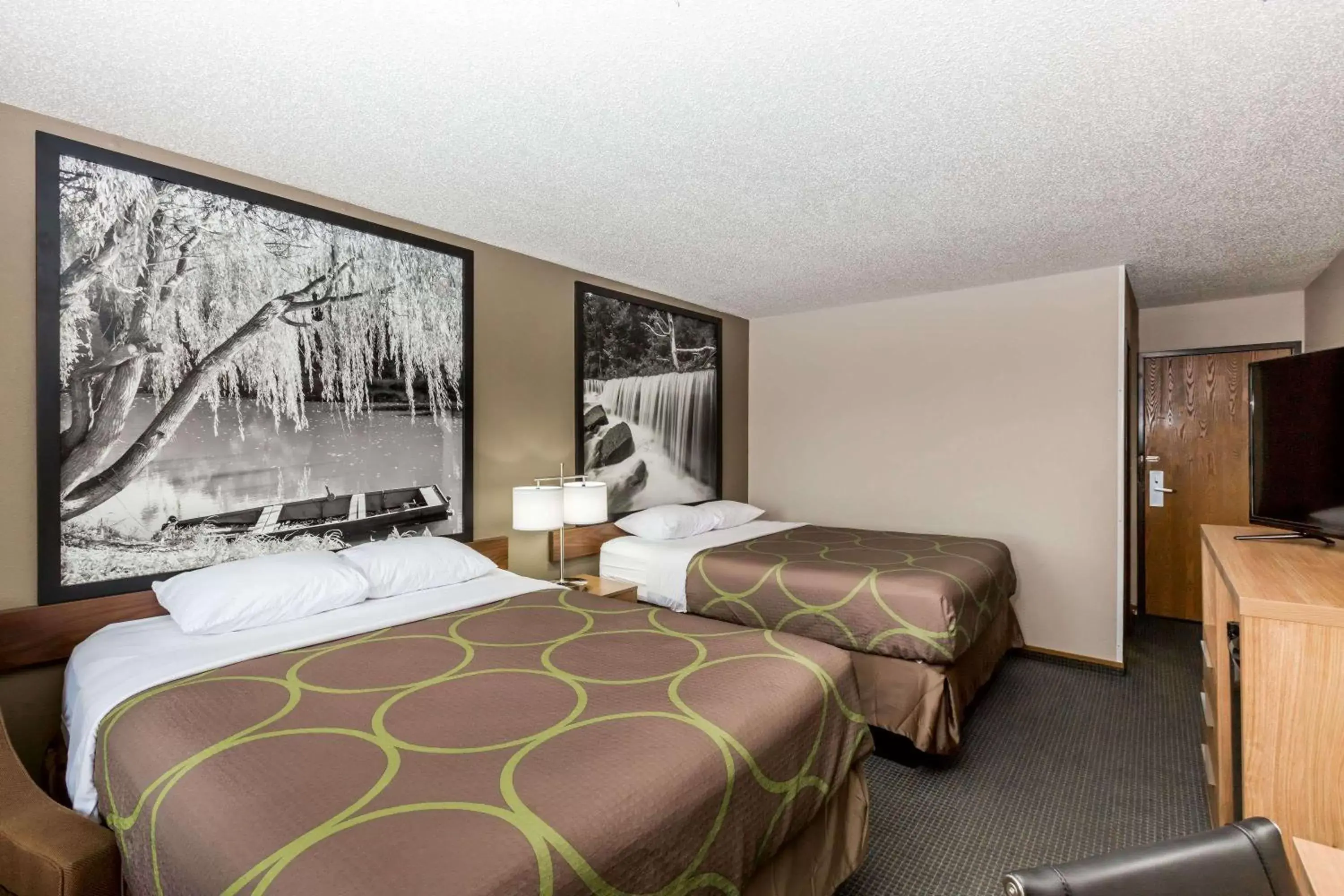 Deluxe Double Room with Two Double Beds - Non-Smoking in Super 8 by Wyndham Hays KS