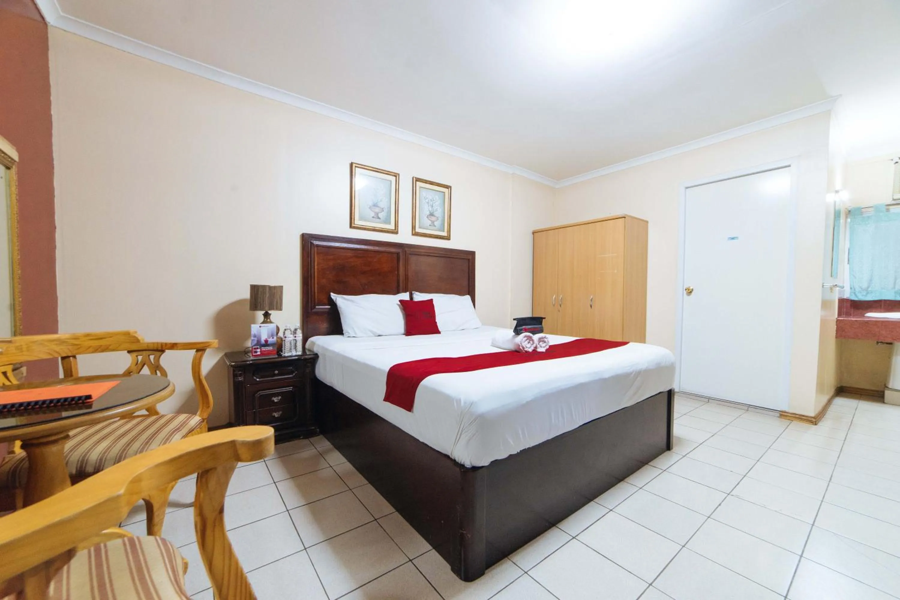 Bed in RedDoorz @ Clarkview 21st Street Angeles City