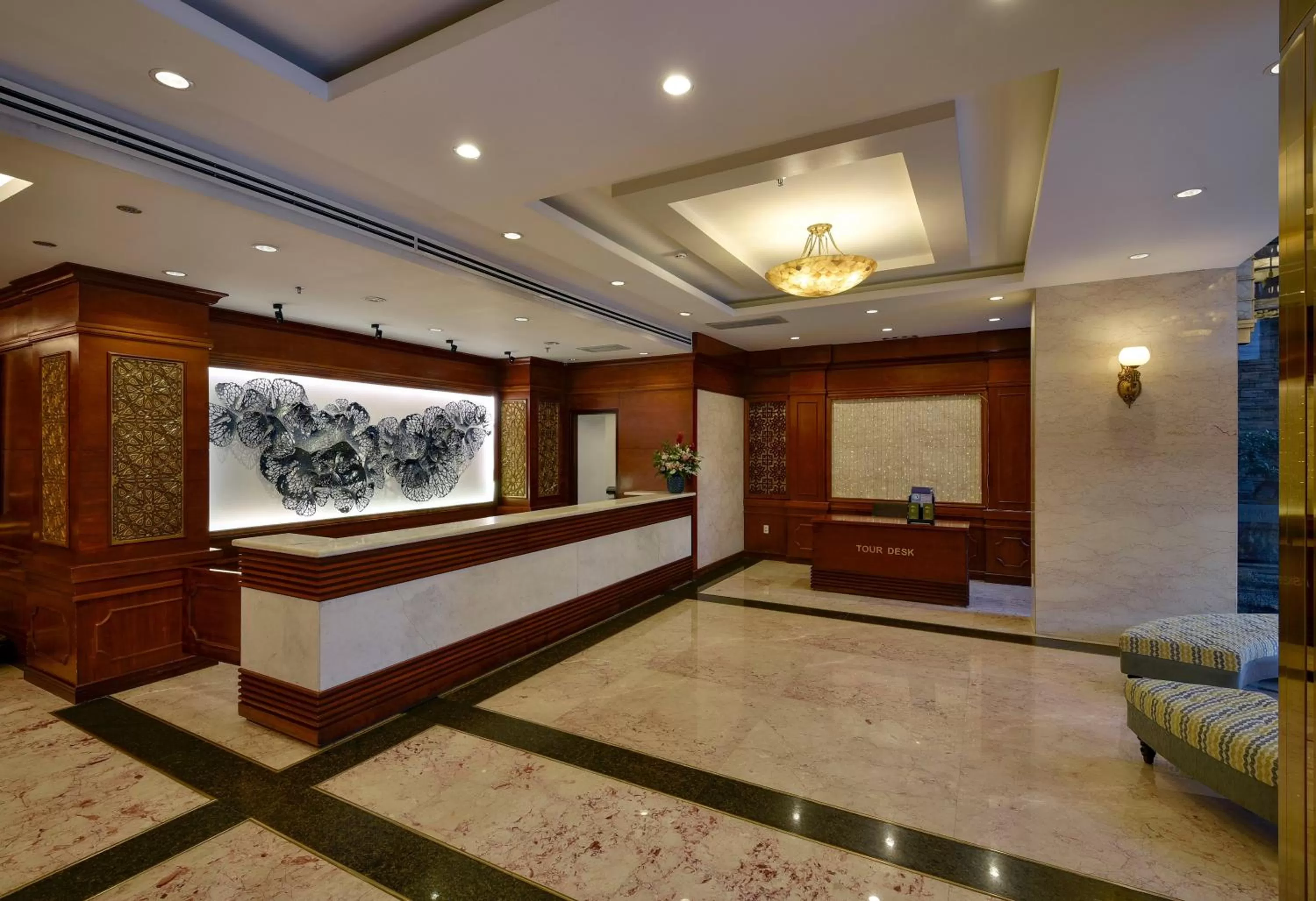 Lobby or reception in Aquari Hotel