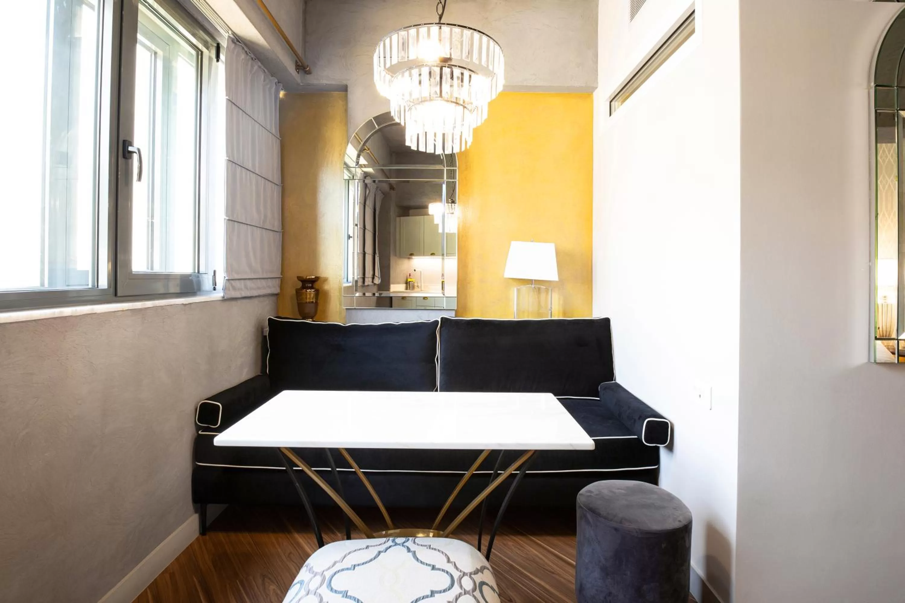 Dining area in Downtown Athens Lofts - The Acropolis Observatory