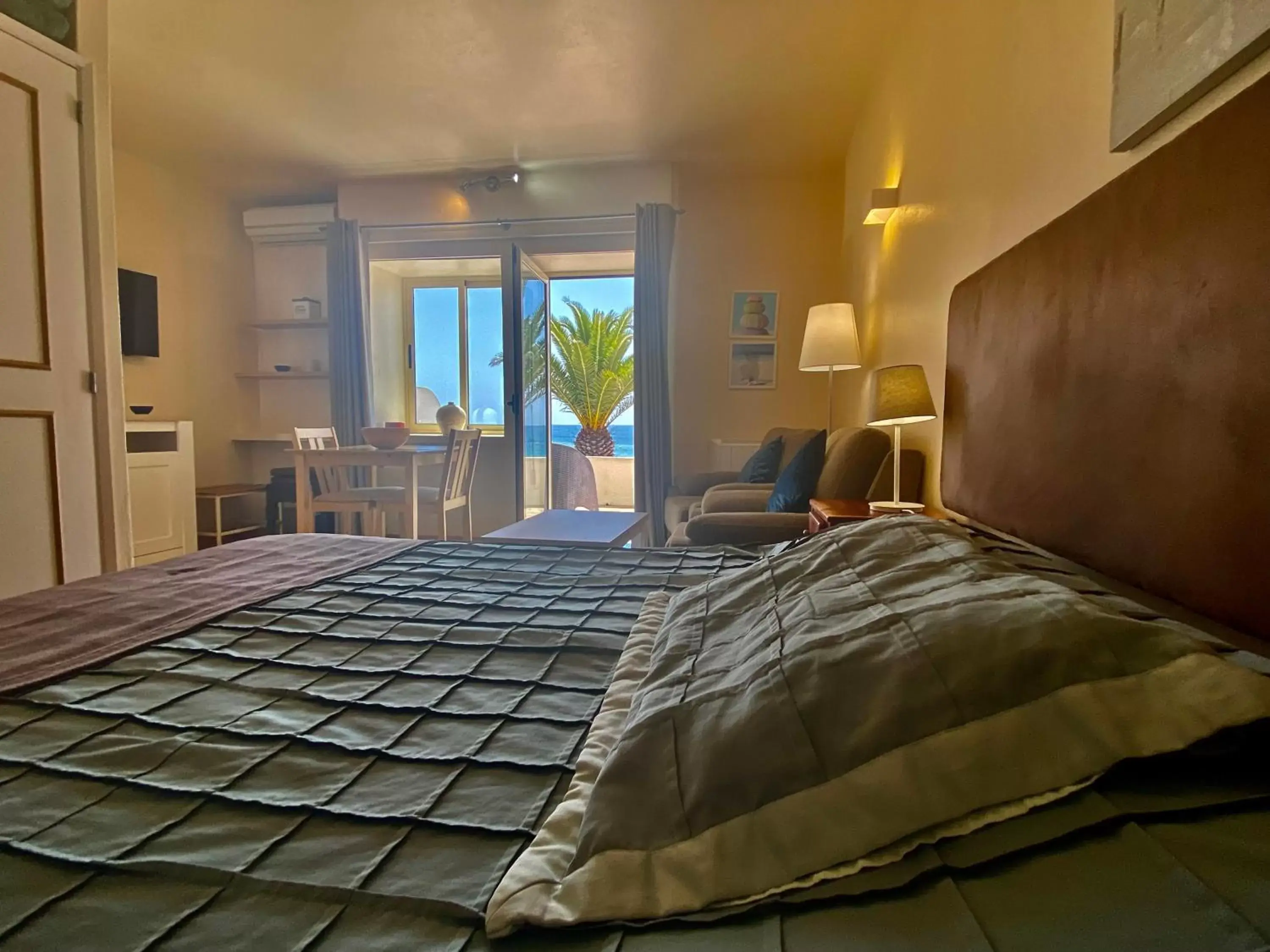 View (from property/room), Bed in Luz Beach Apartments