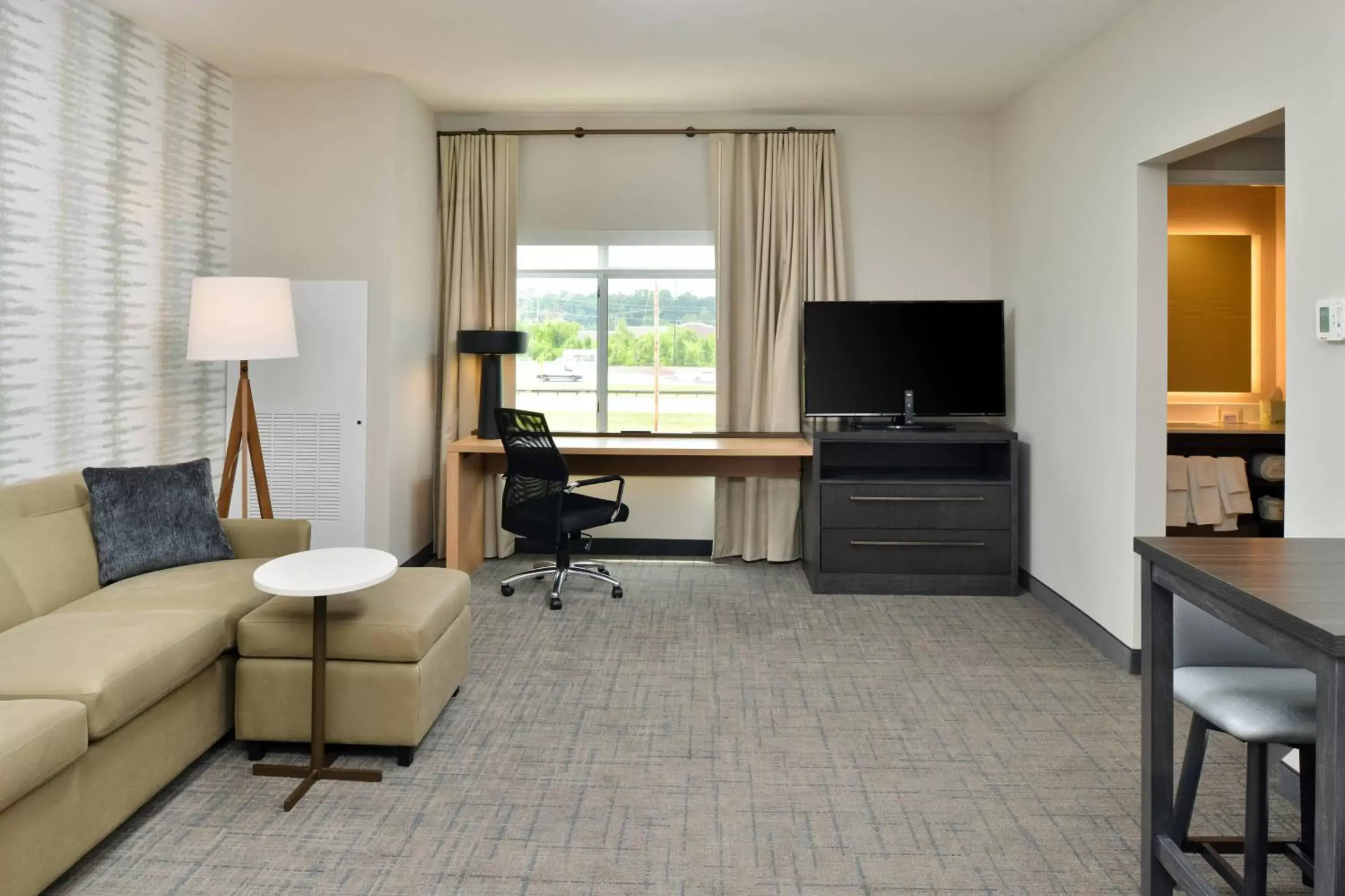 Living room, Seating Area in Residence Inn by Marriott St Louis Chesterfield