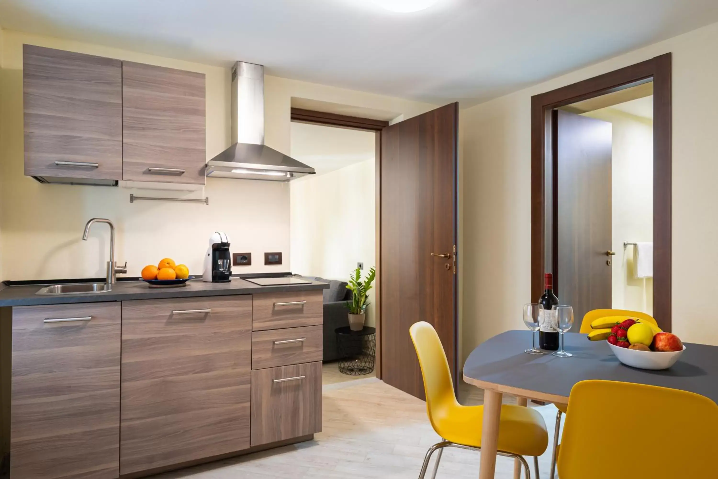 Dining area, Kitchen/Kitchenette in Open Sicily Homes - Residence ai Quattro Canti - Selfcheck-in