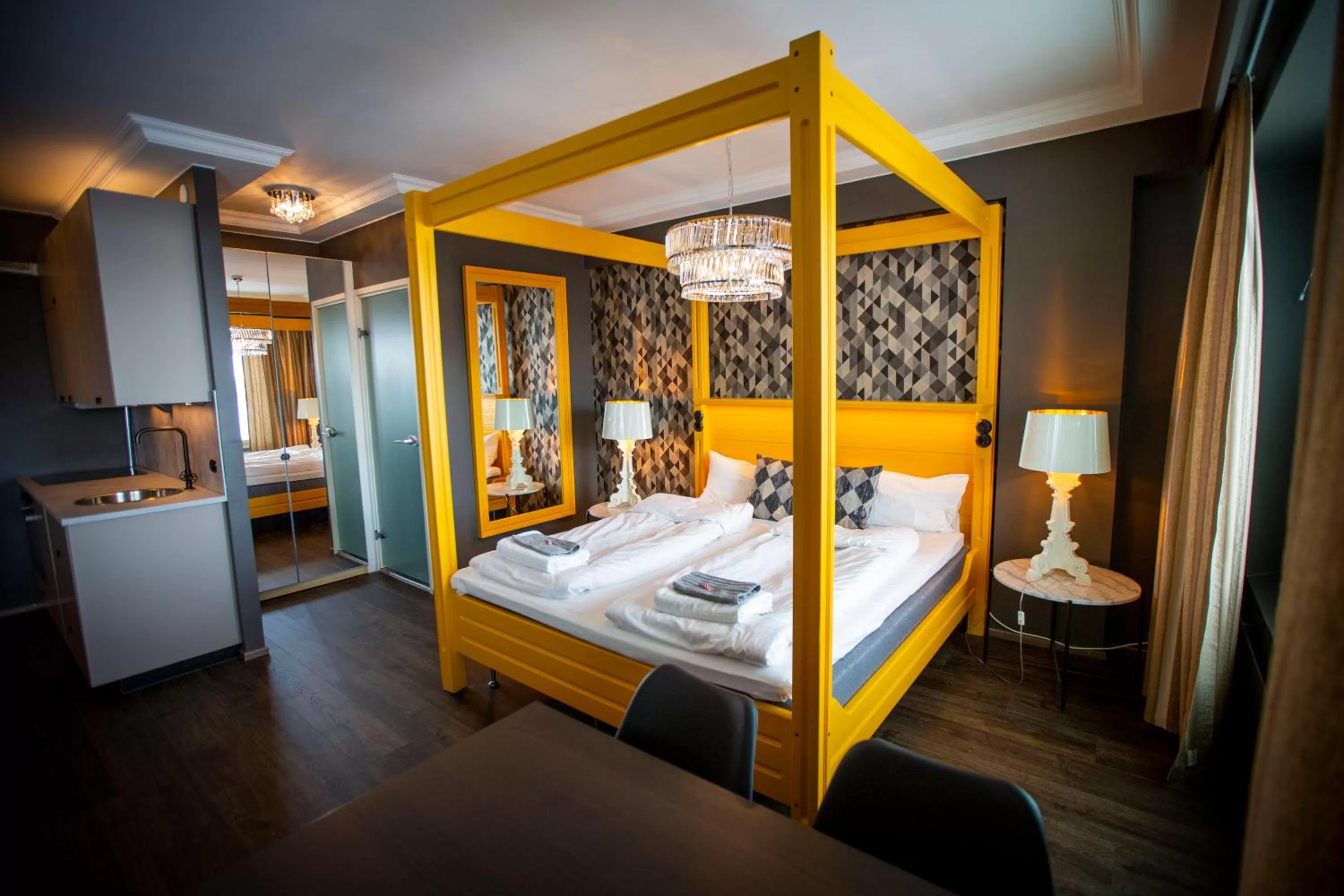 Bed in Hotelli Olof